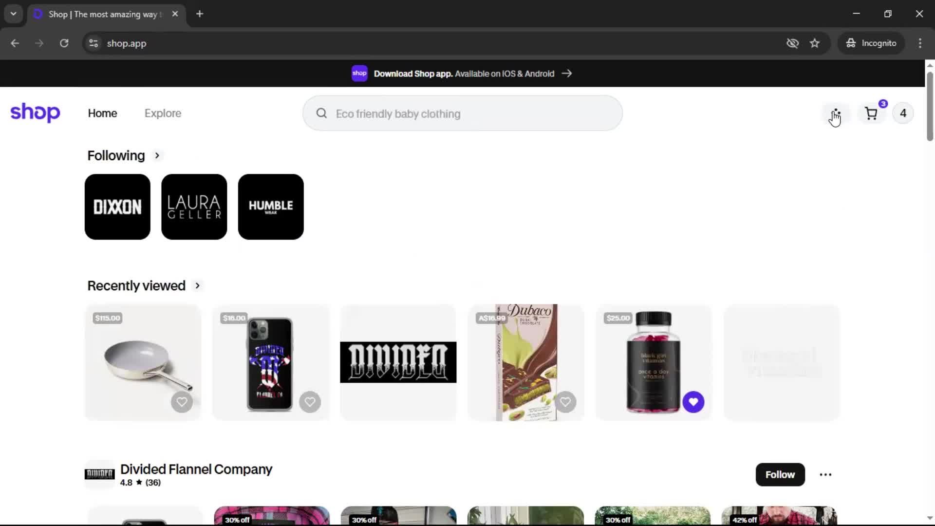 General browsing screenshot