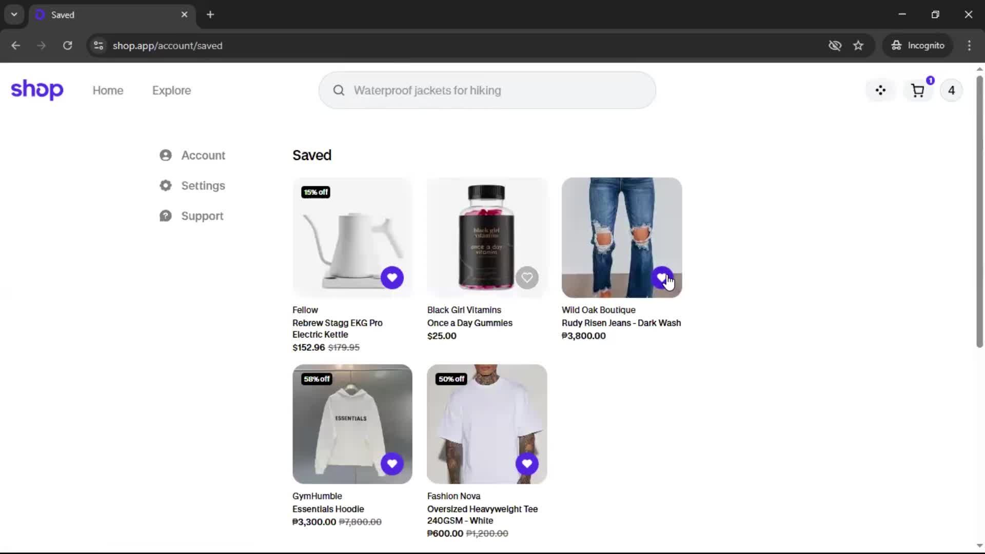 General browsing screenshot