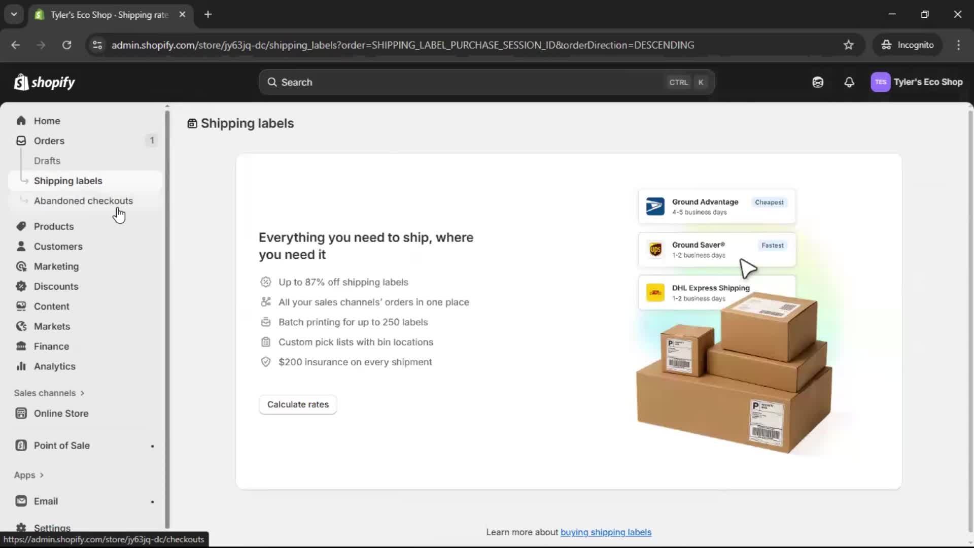 General browsing screenshot