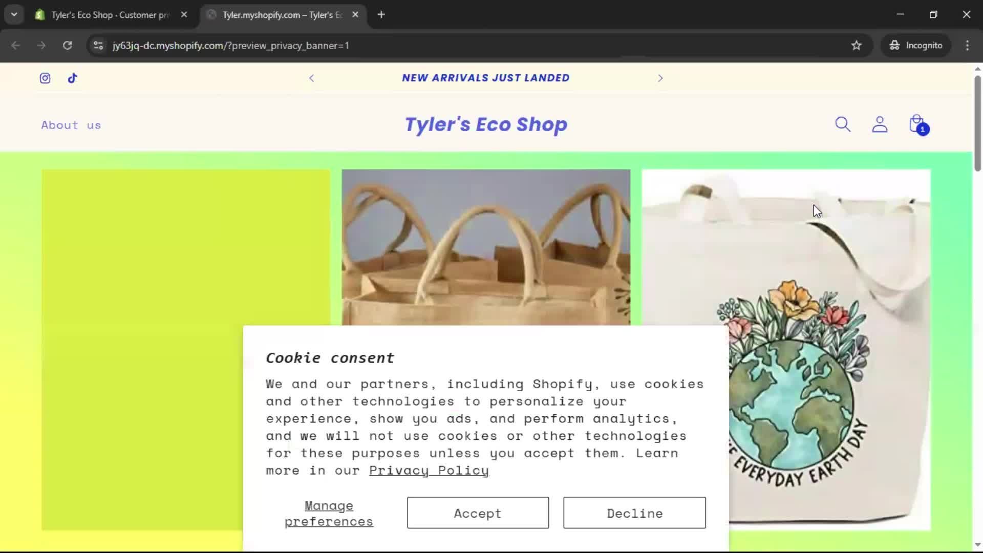General browsing screenshot