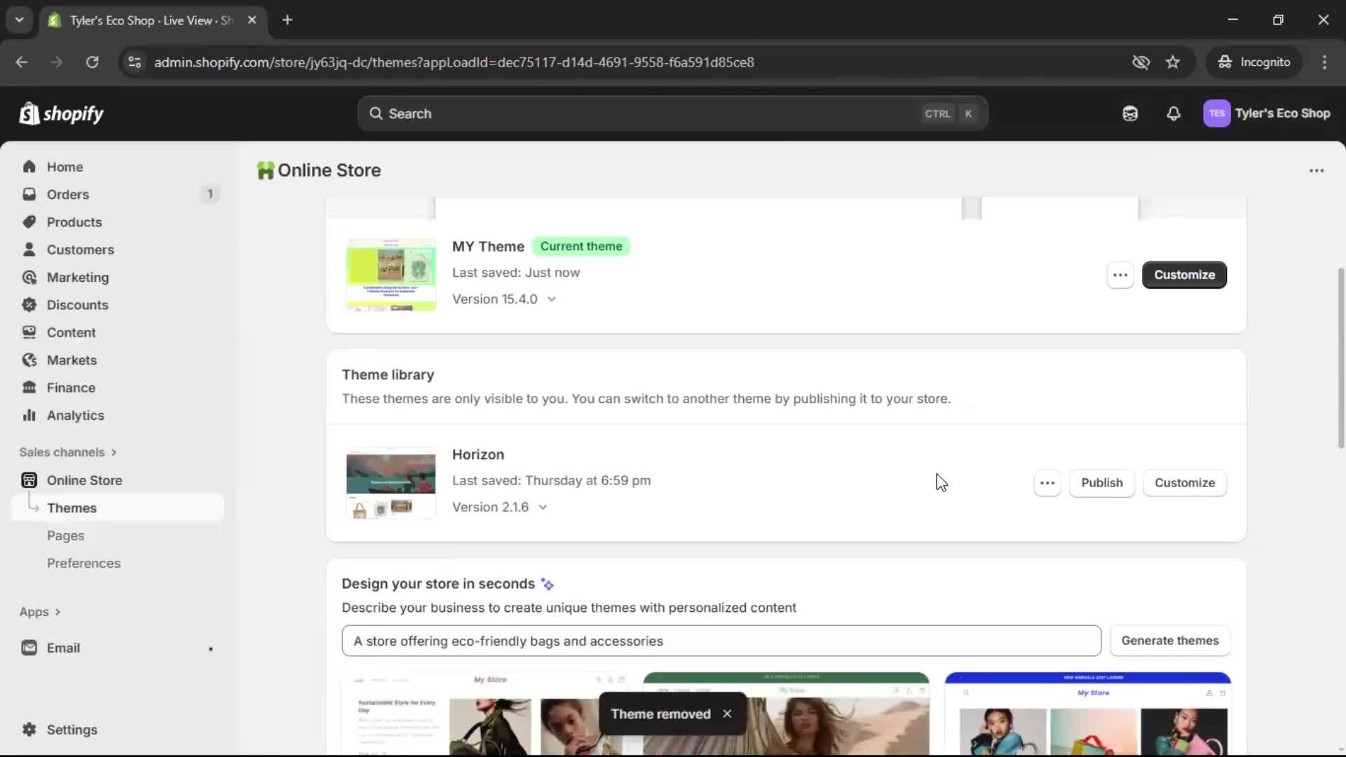 General browsing screenshot