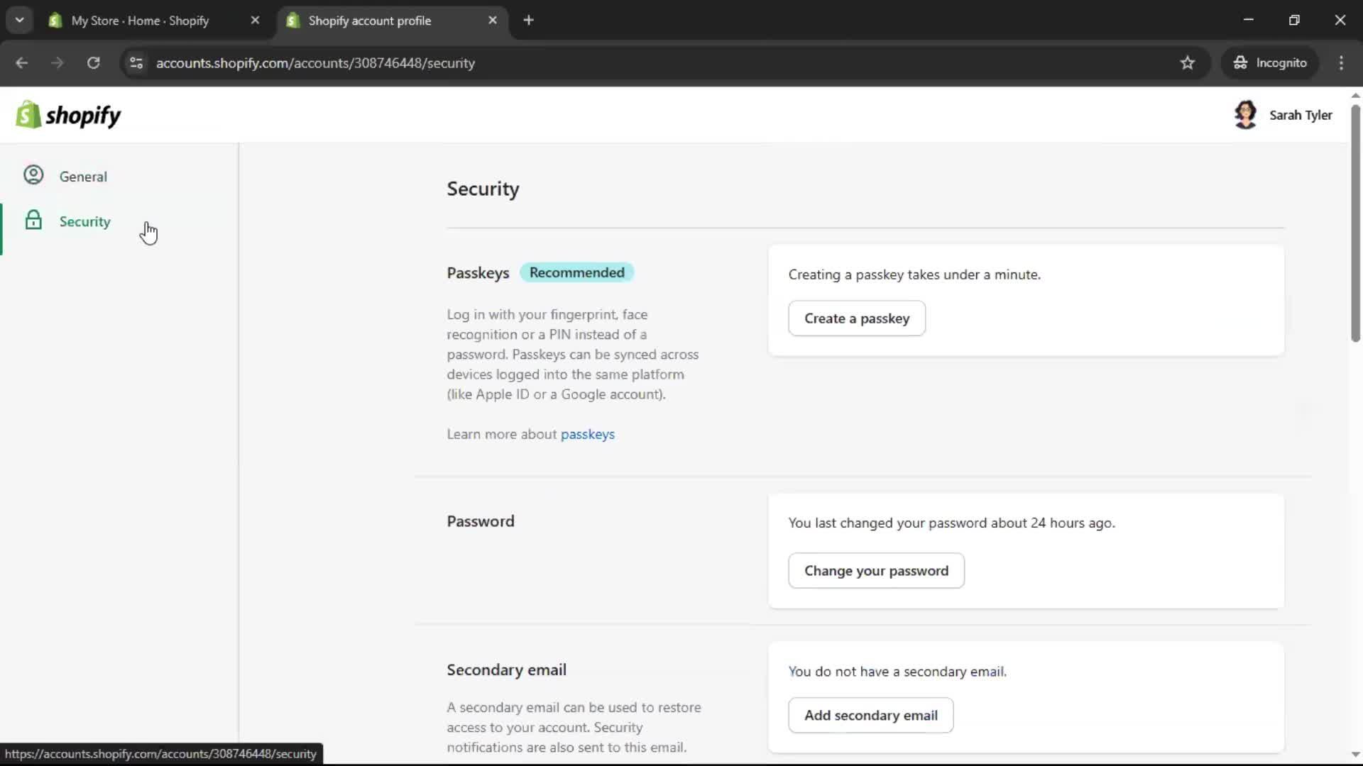 General browsing screenshot