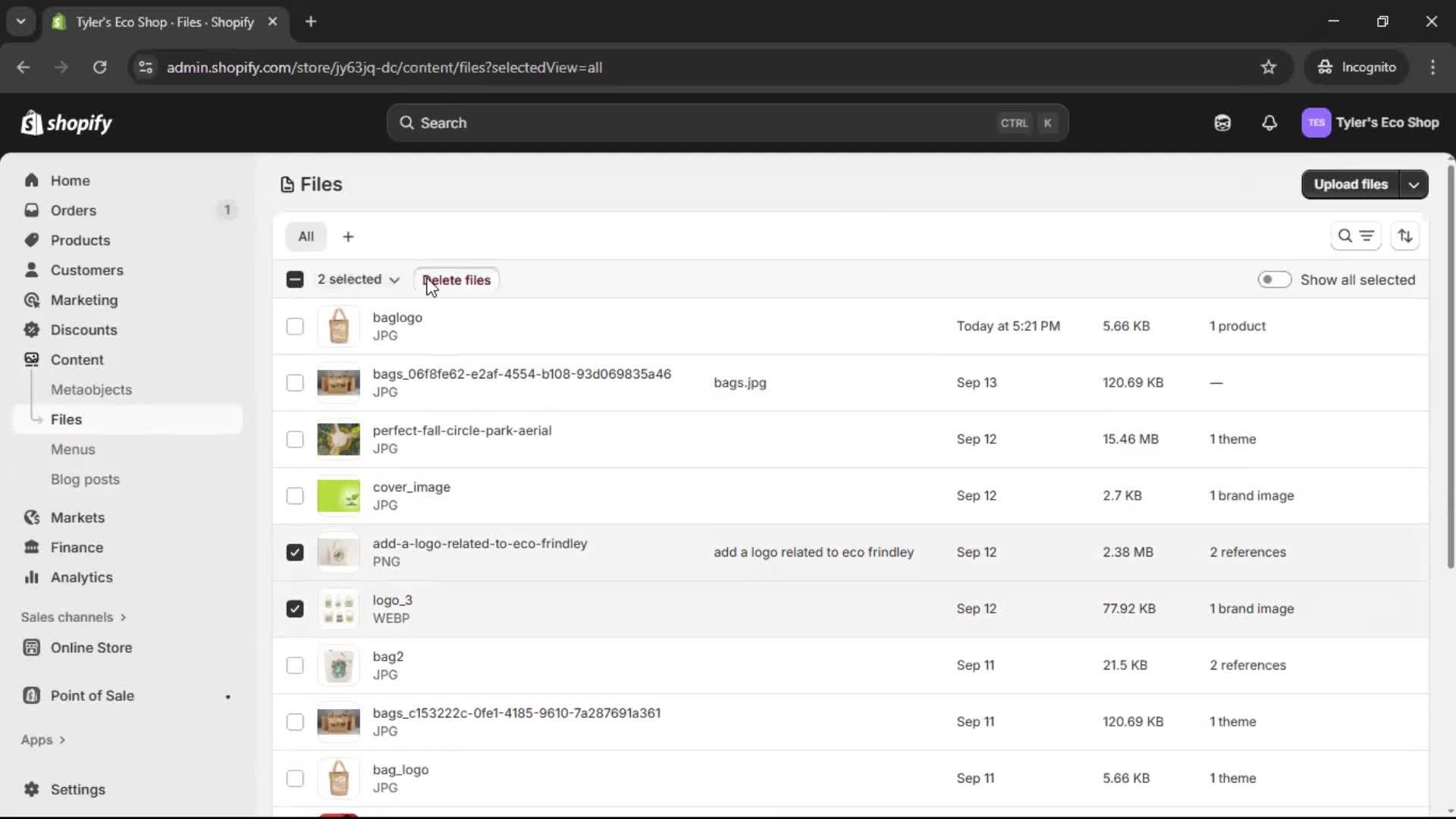 General browsing screenshot