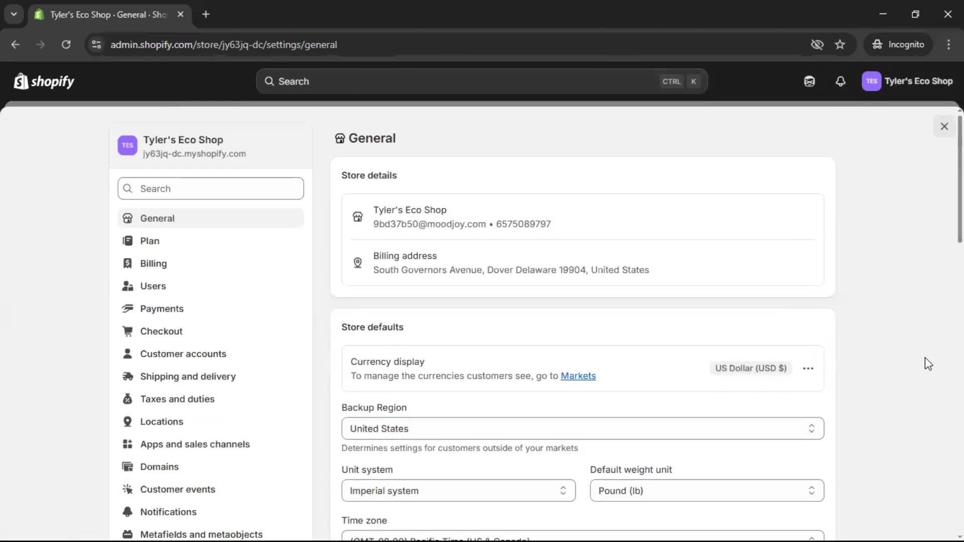 General browsing screenshot