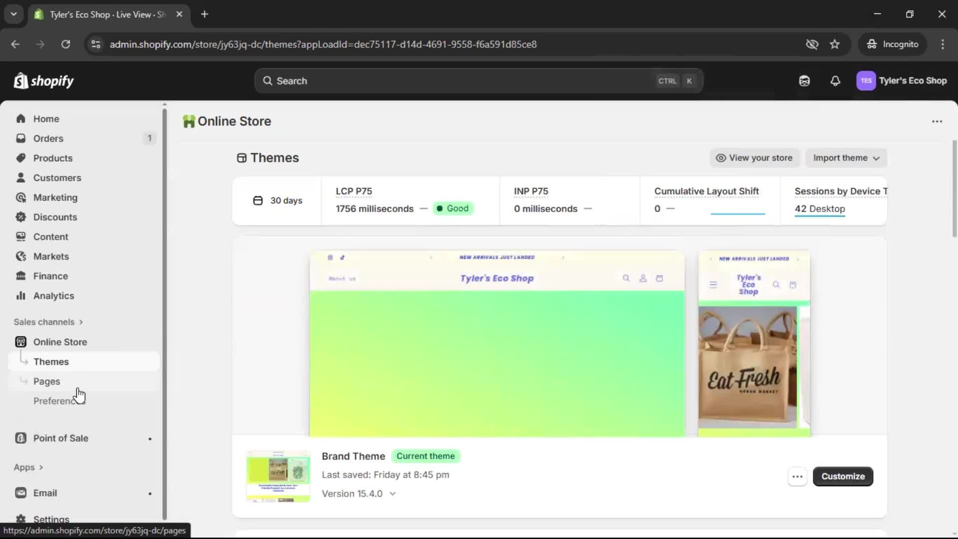 General browsing screenshot