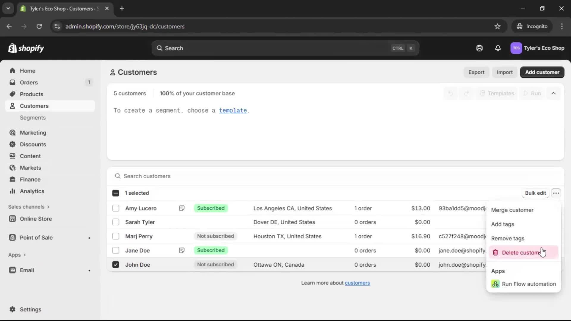 General browsing screenshot
