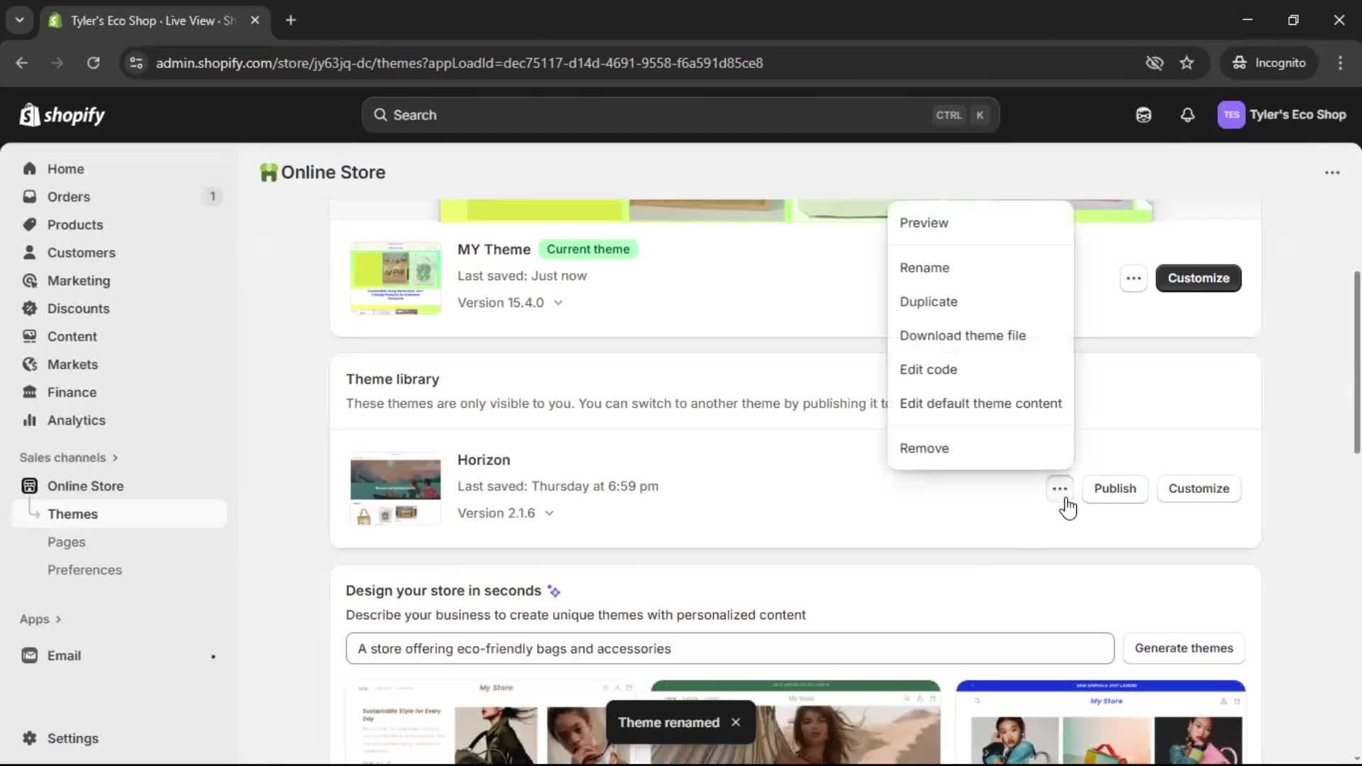 General browsing on Shopify video thumbnail