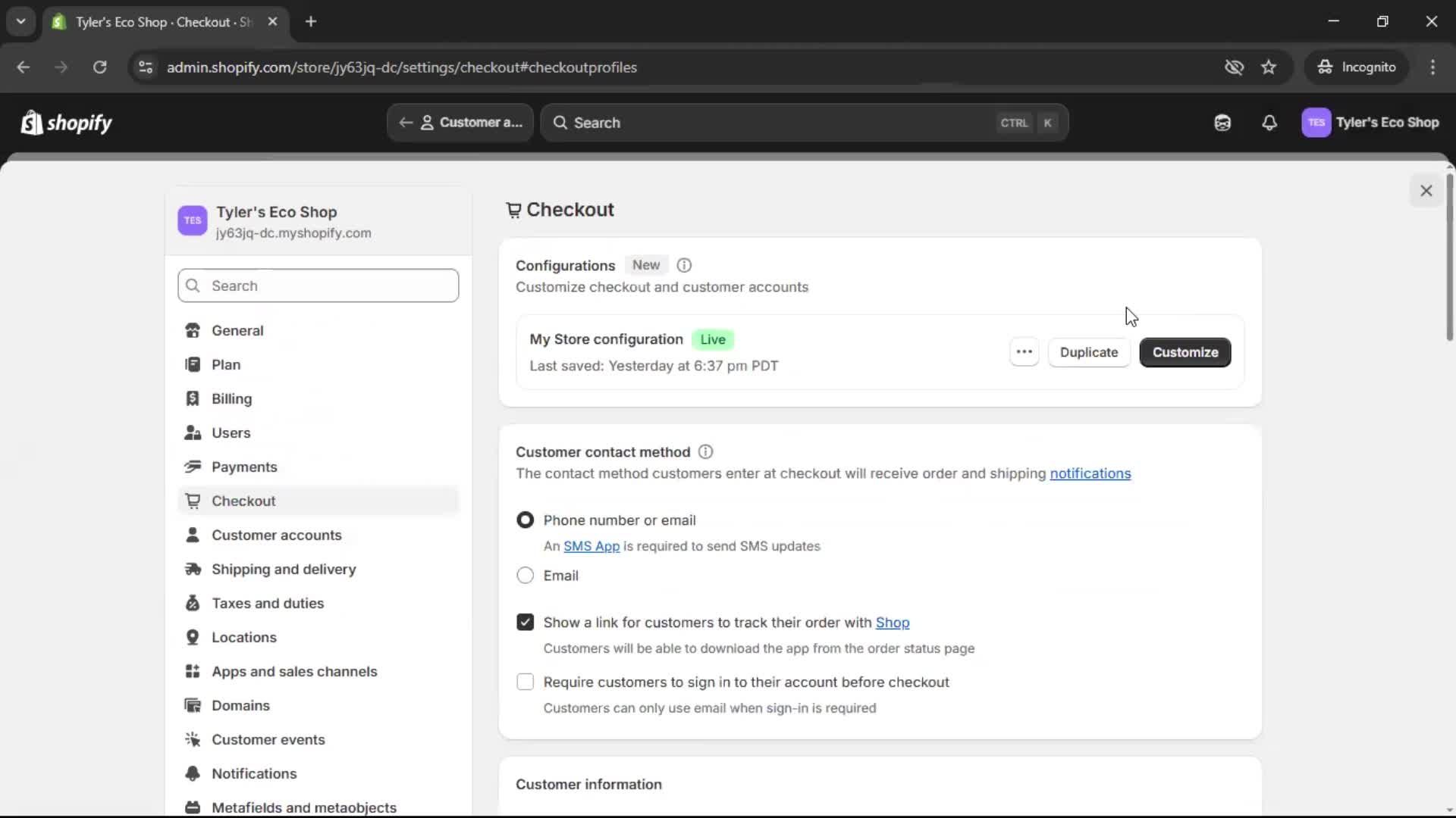 General browsing screenshot