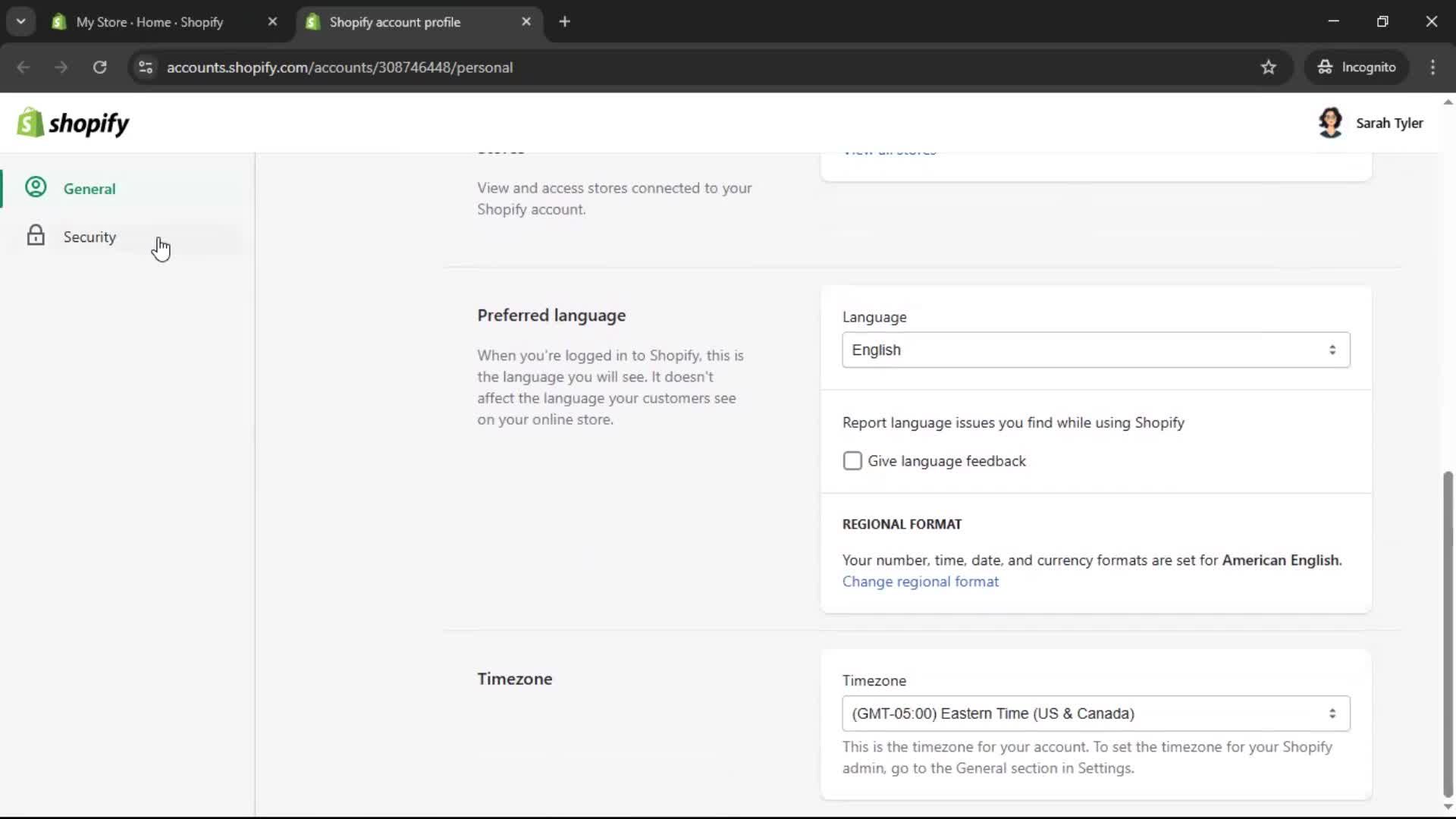 General browsing screenshot