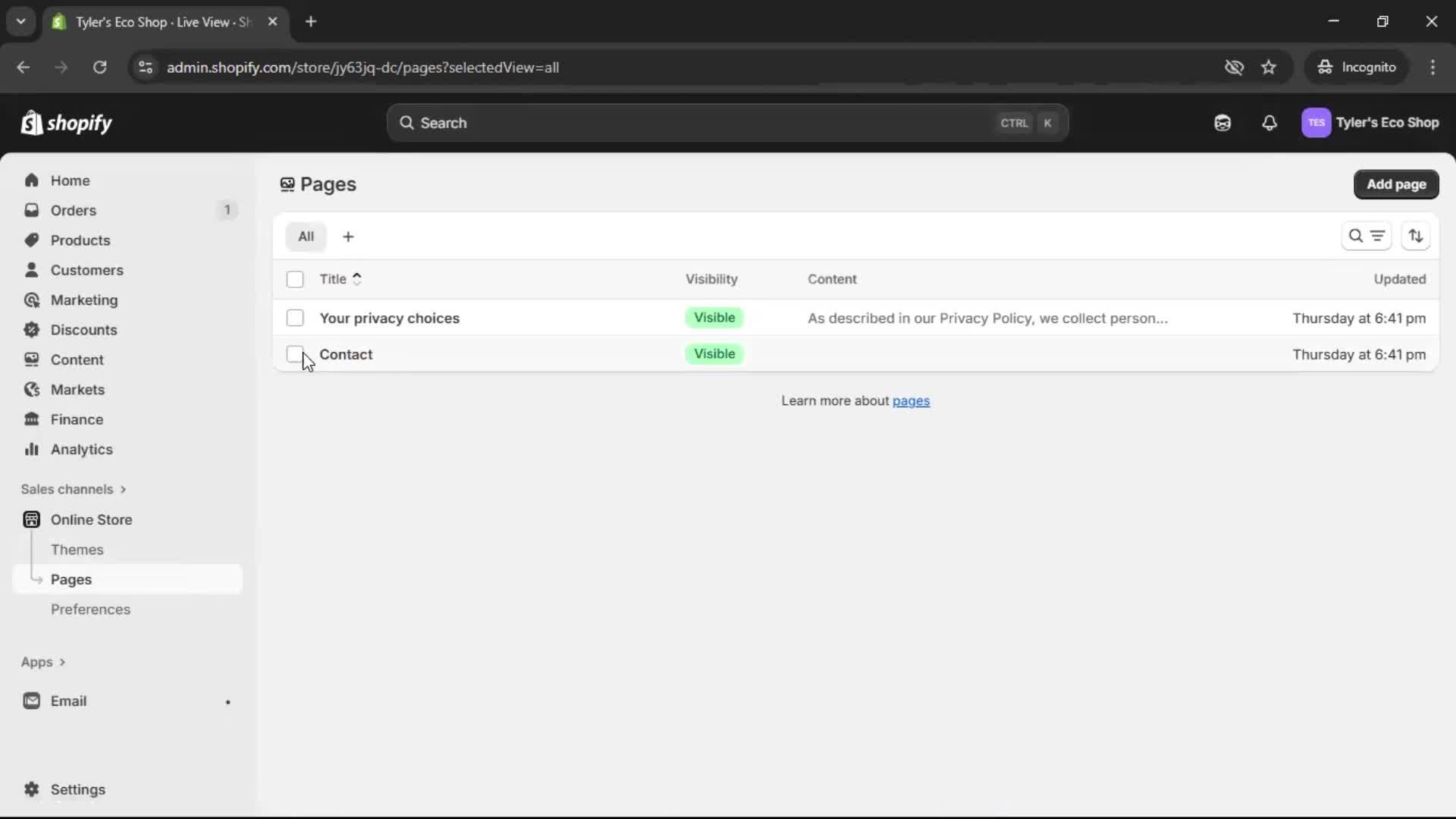 General browsing on Shopify video thumbnail