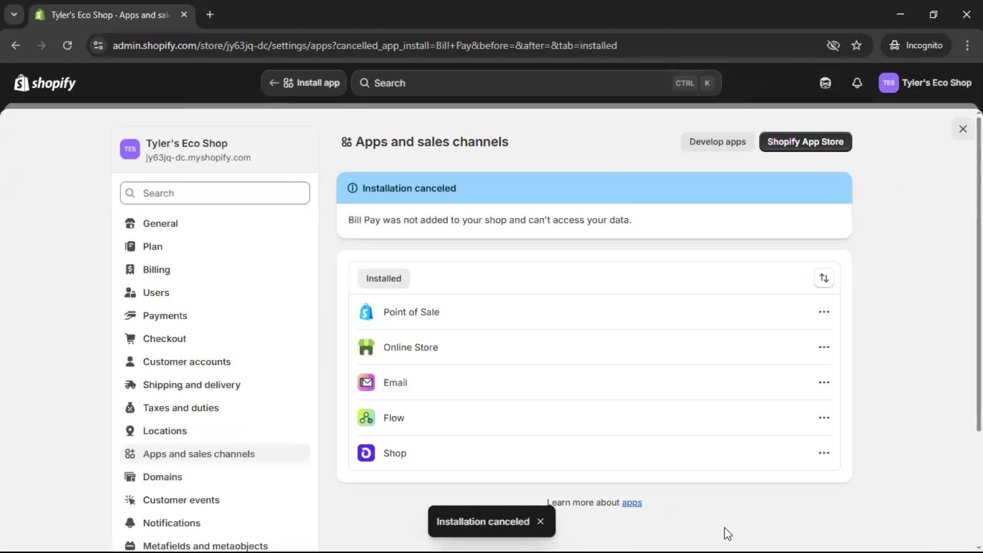General browsing screenshot