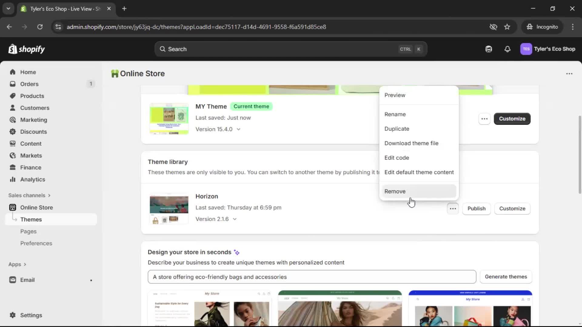 General browsing screenshot
