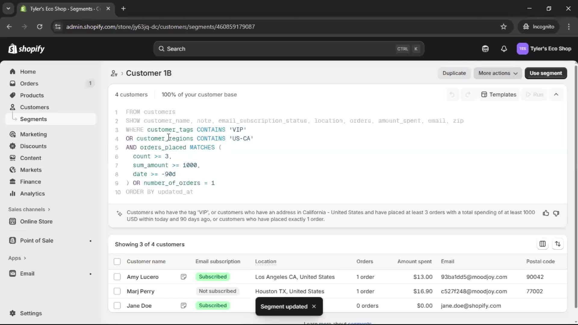 General browsing screenshot