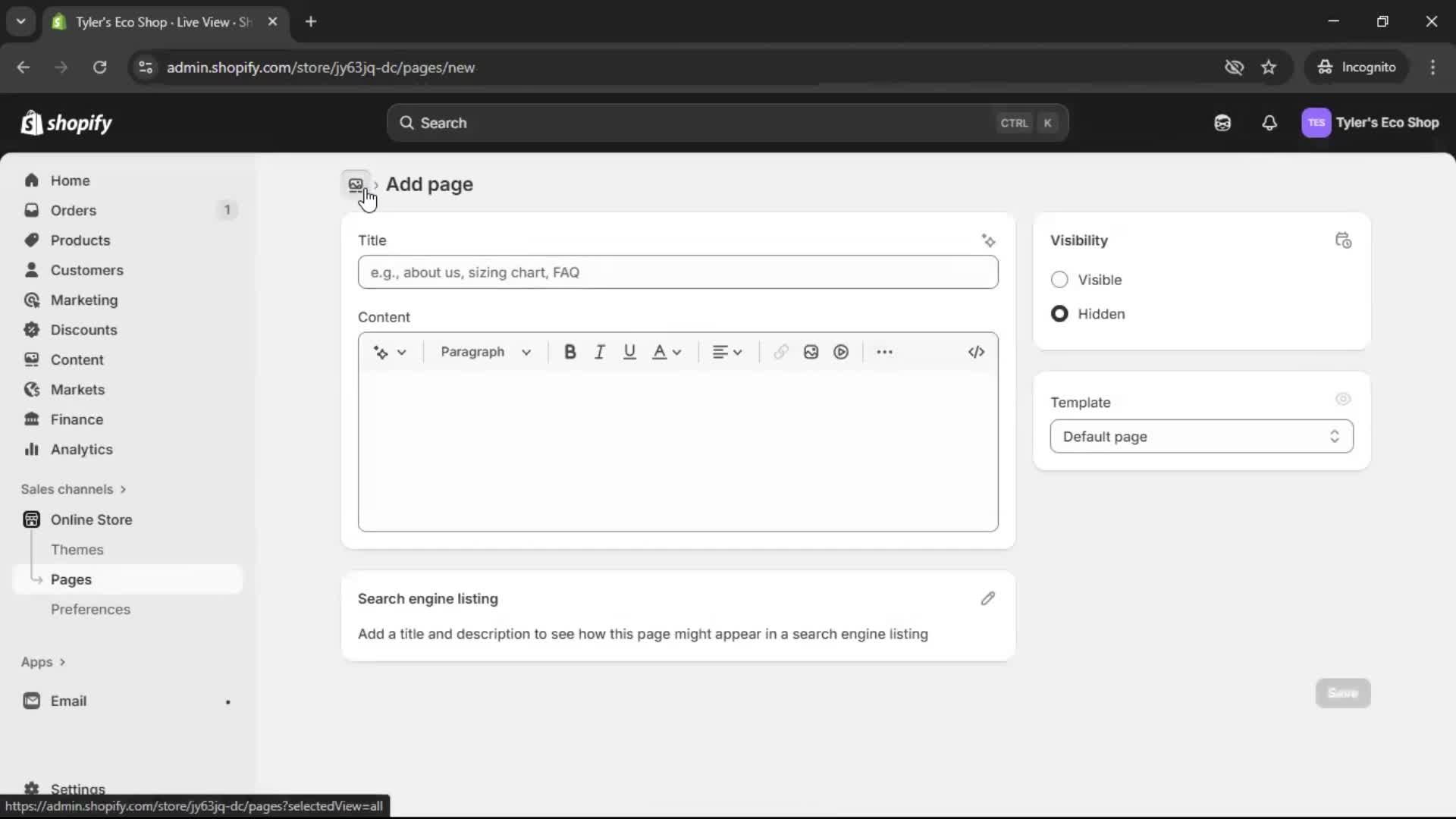 General browsing on Shopify video thumbnail
