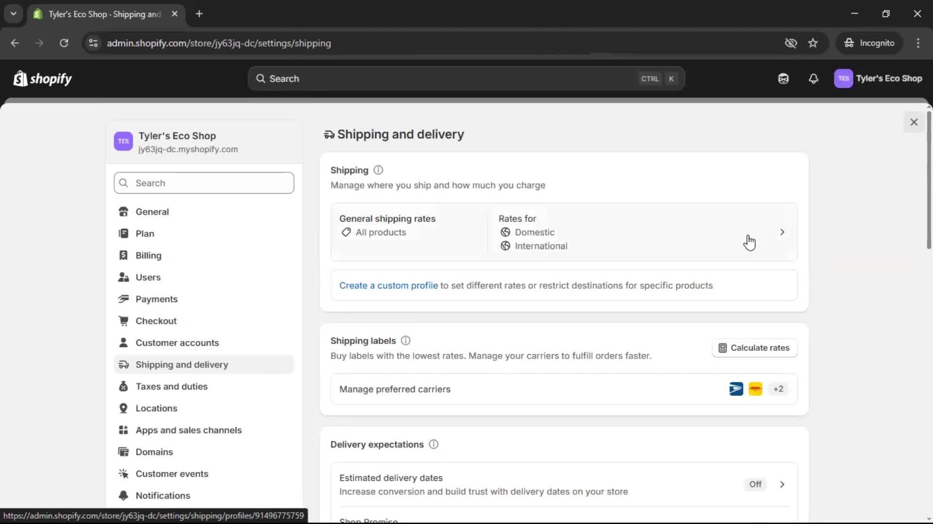 General browsing screenshot