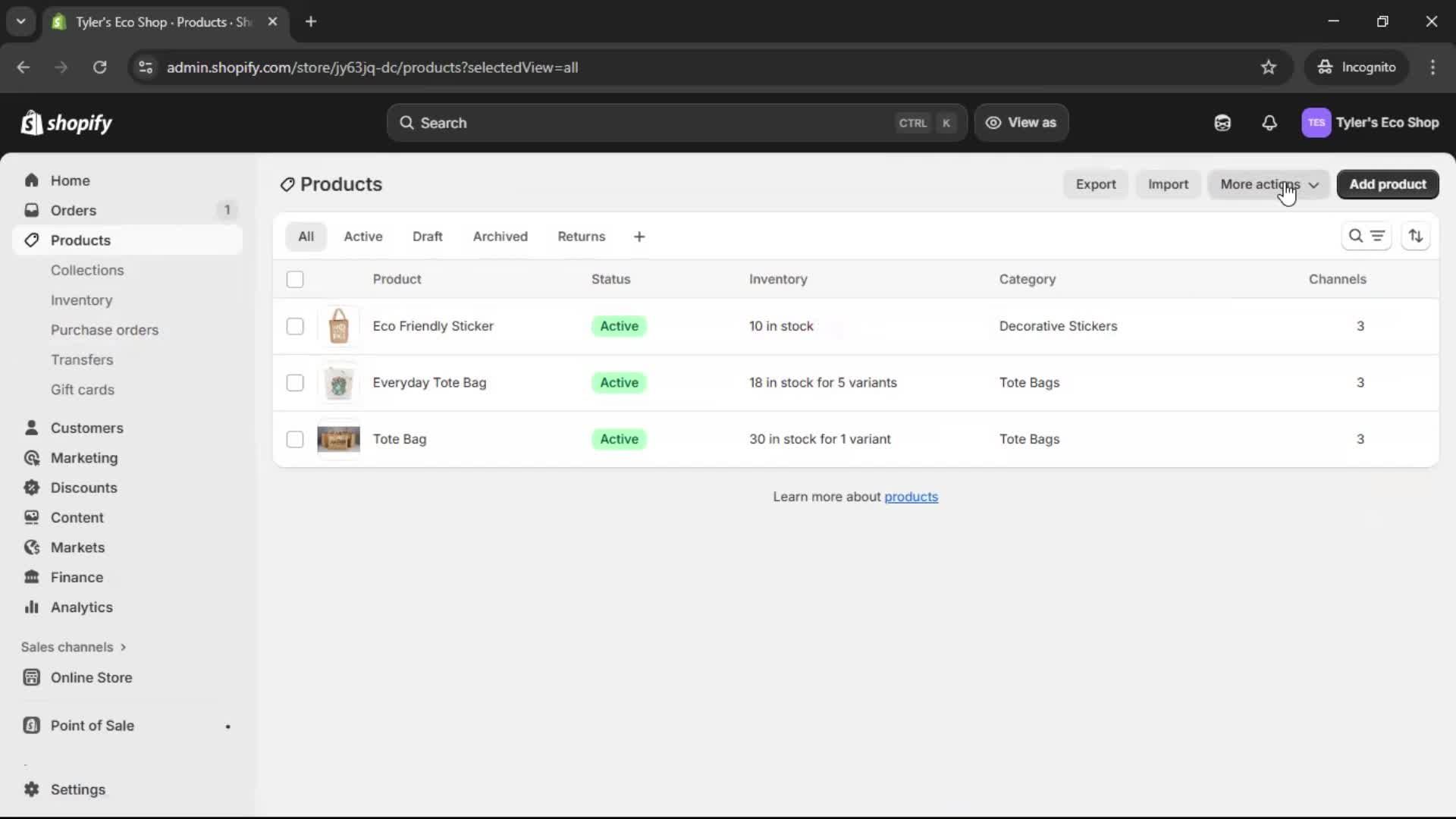 General browsing on Shopify video thumbnail