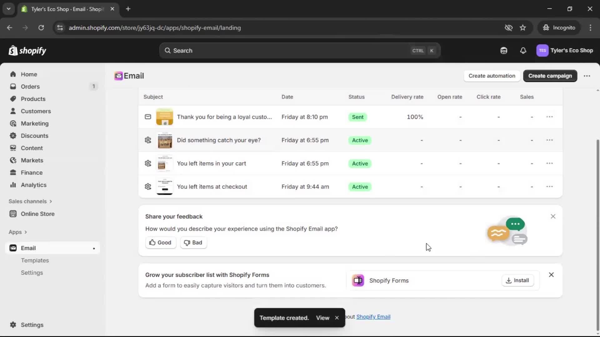 General browsing screenshot