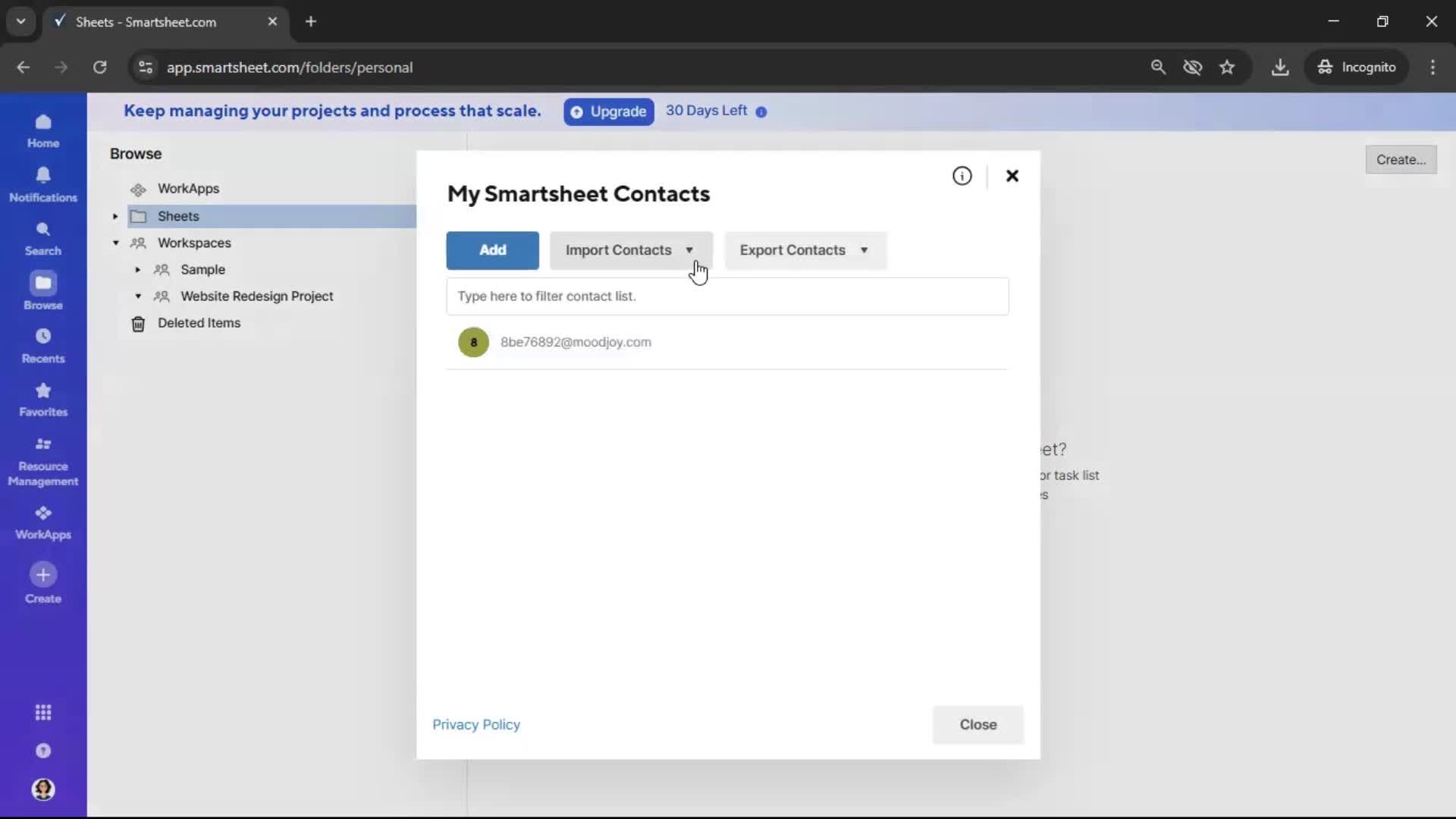 General browsing screenshot