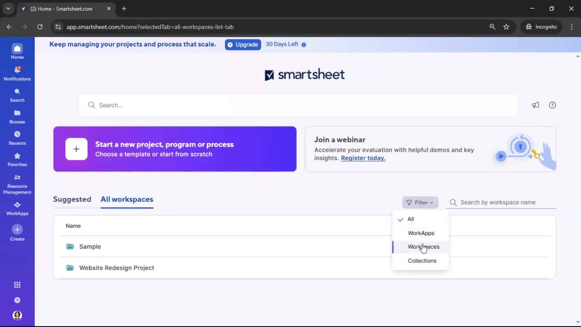 General browsing screenshot