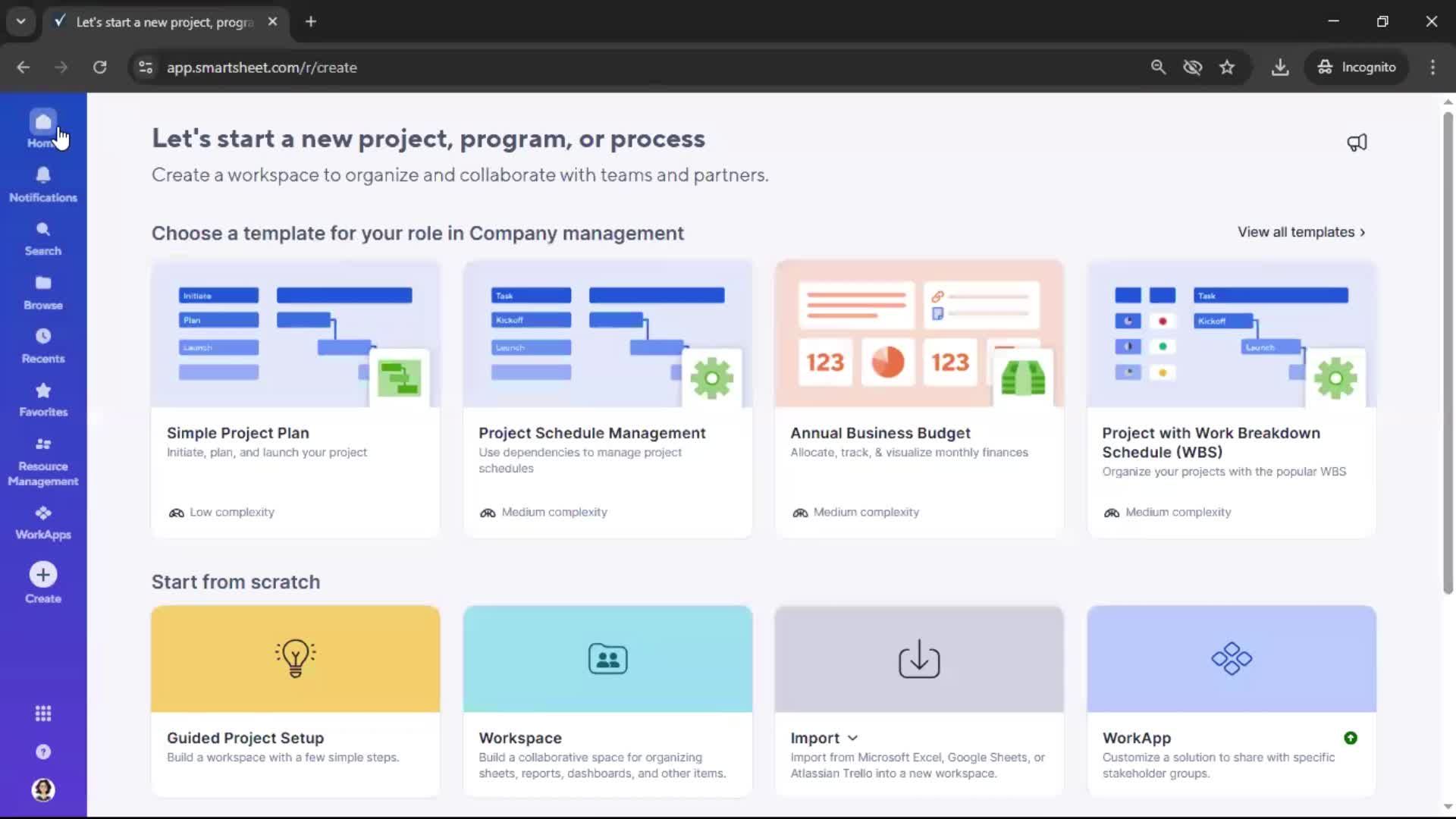 General browsing screenshot