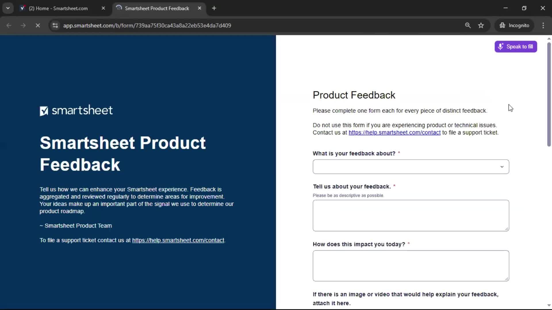 General browsing screenshot
