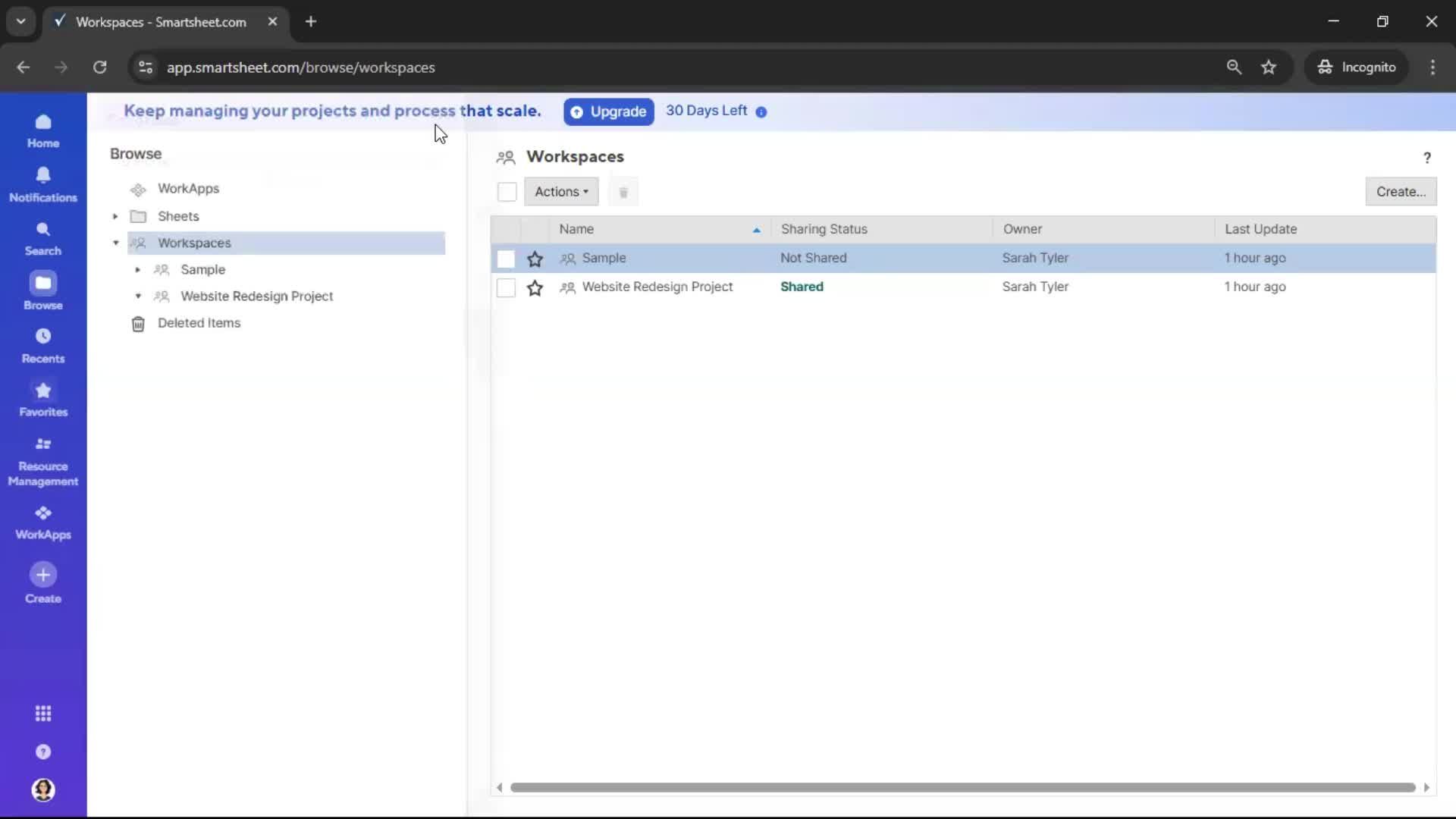 General browsing screenshot