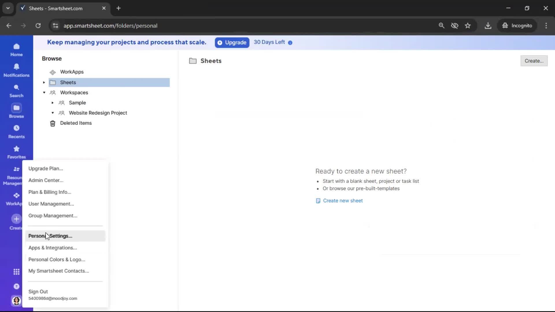 General browsing screenshot