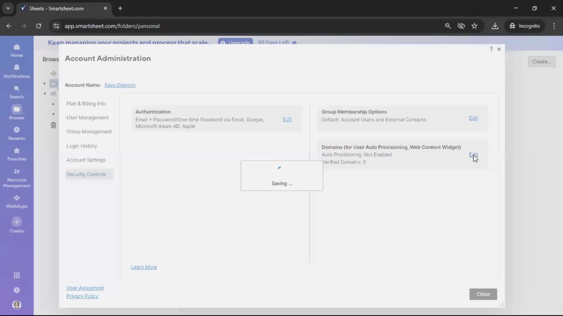 General browsing screenshot