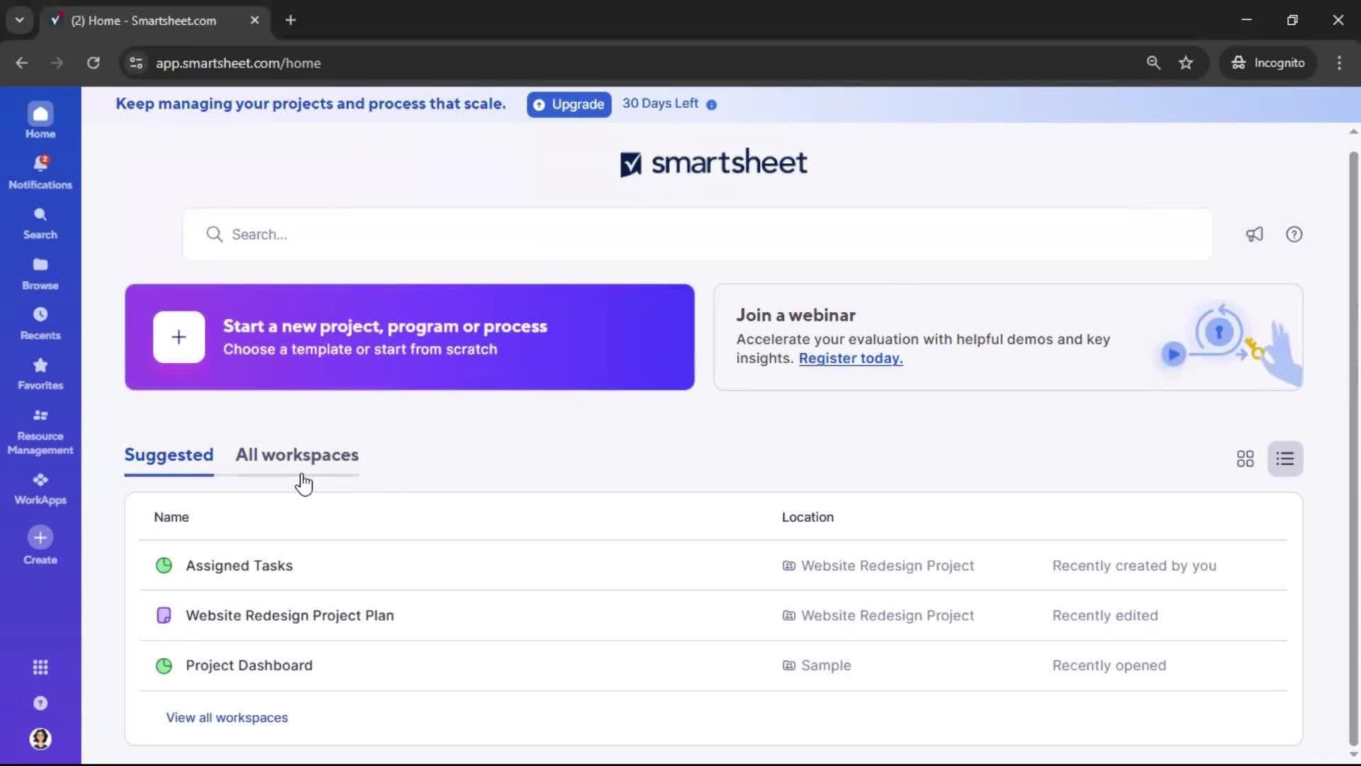 General browsing screenshot