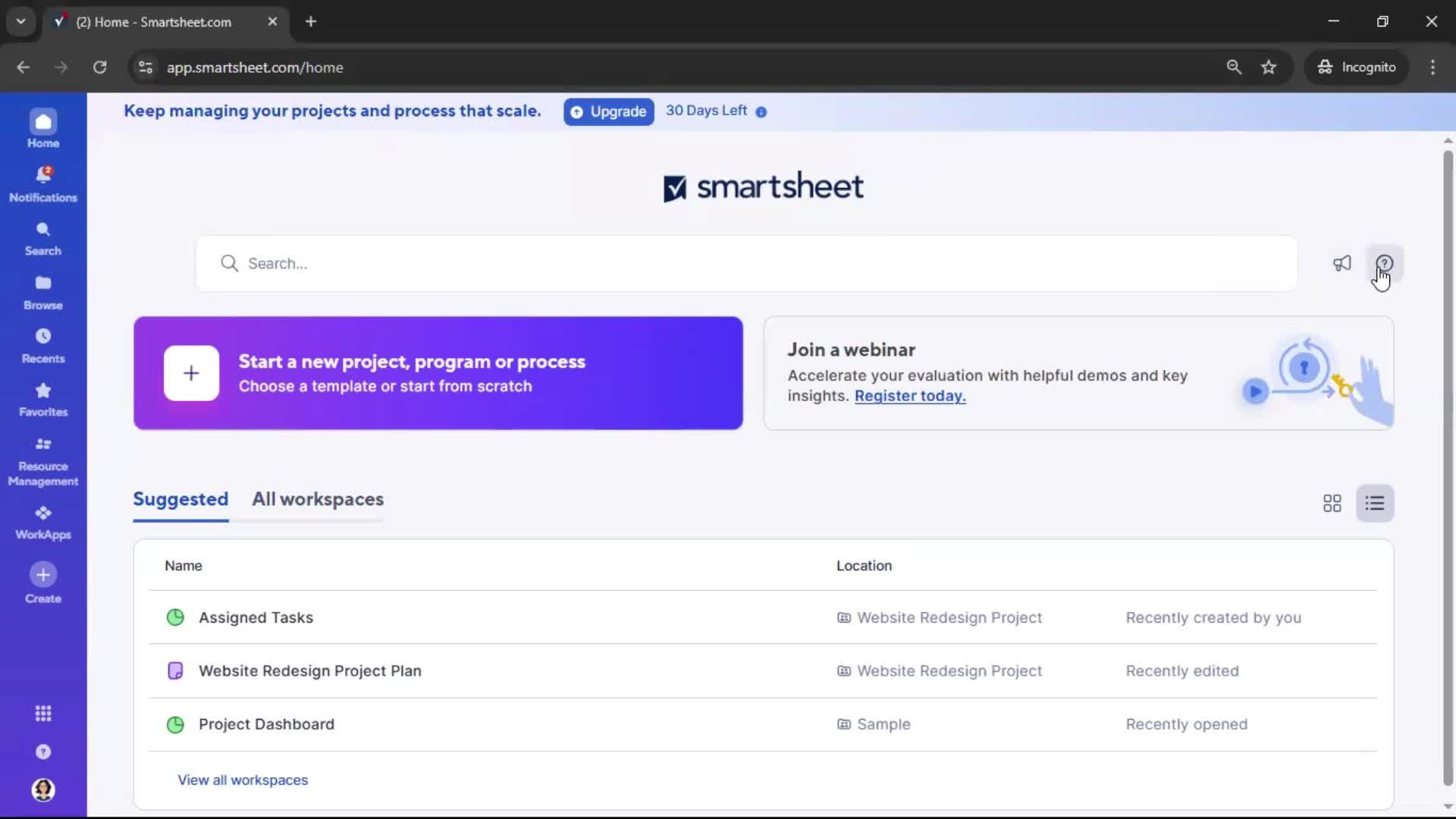 General browsing screenshot