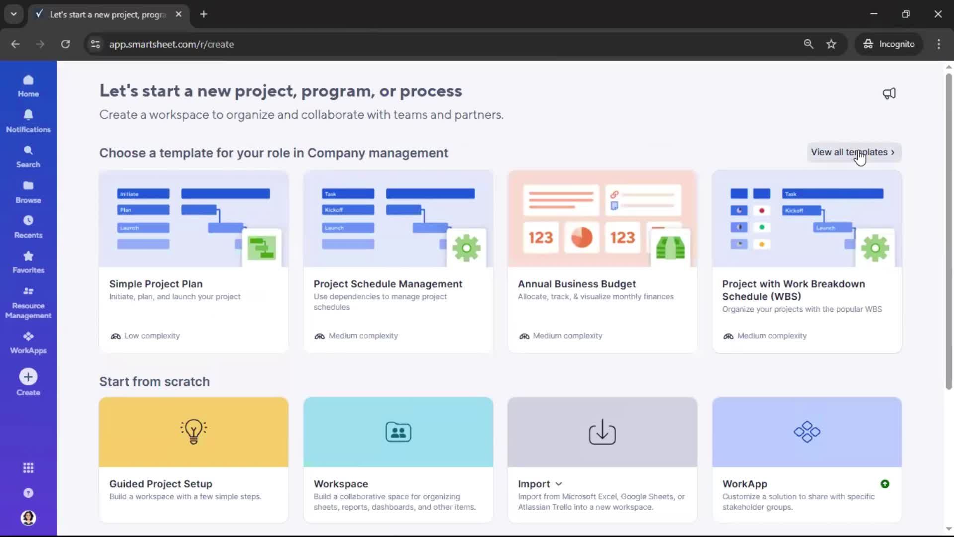 General browsing screenshot