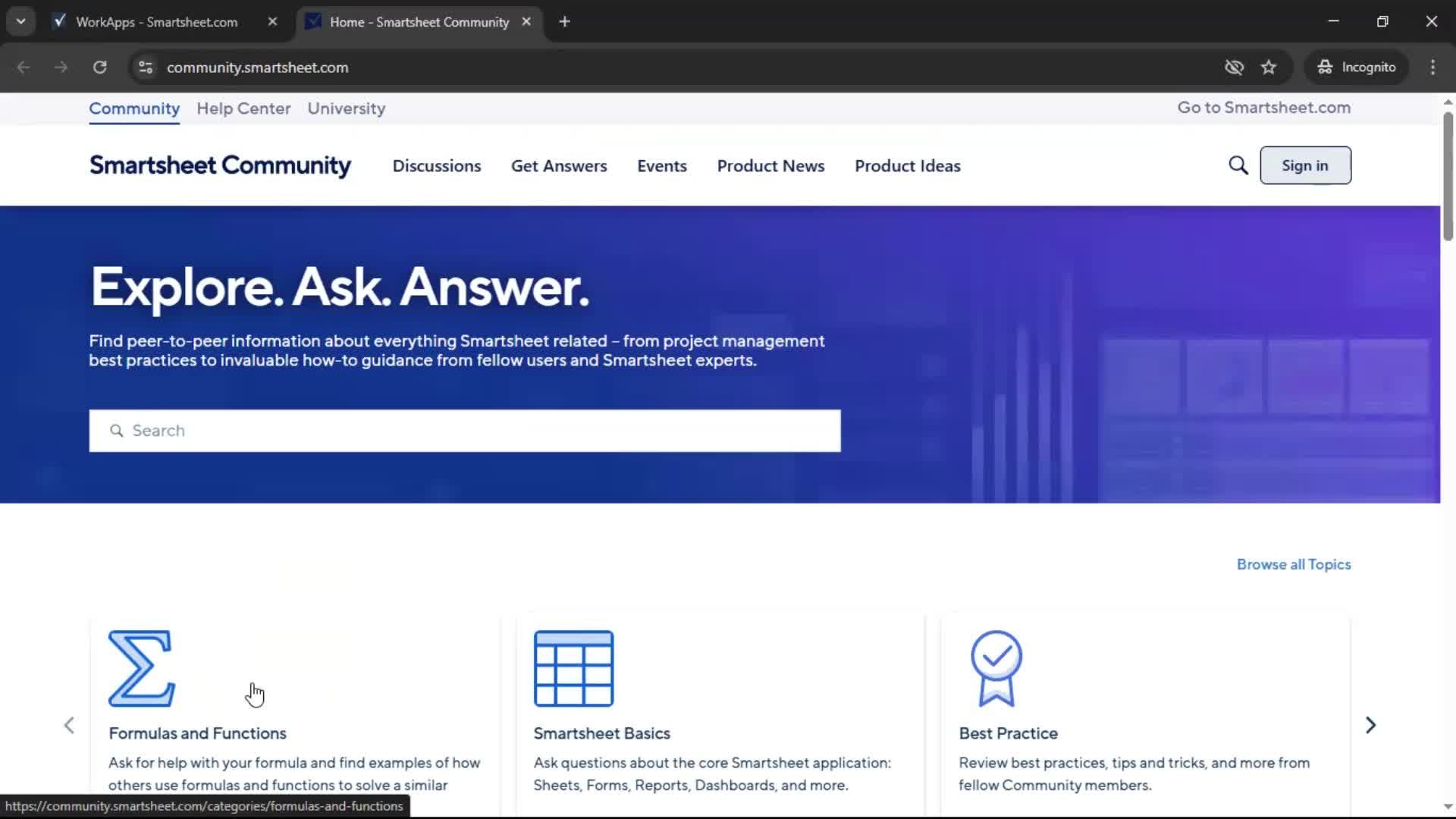 General browsing screenshot