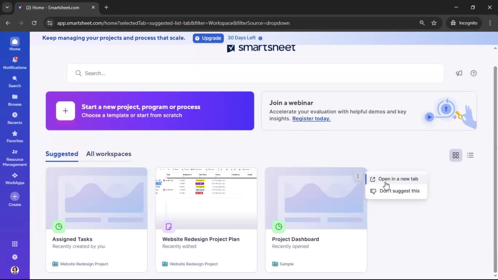 General browsing screenshot