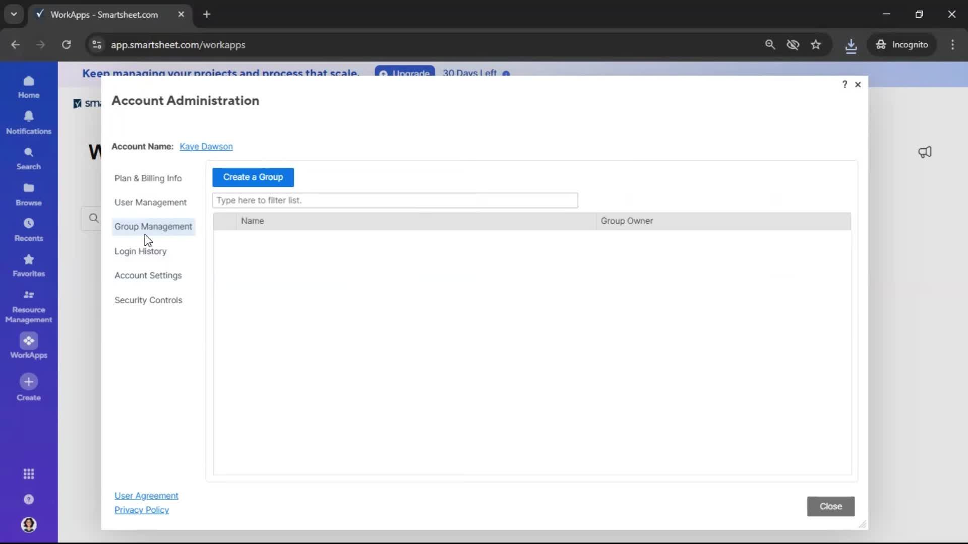 General browsing screenshot