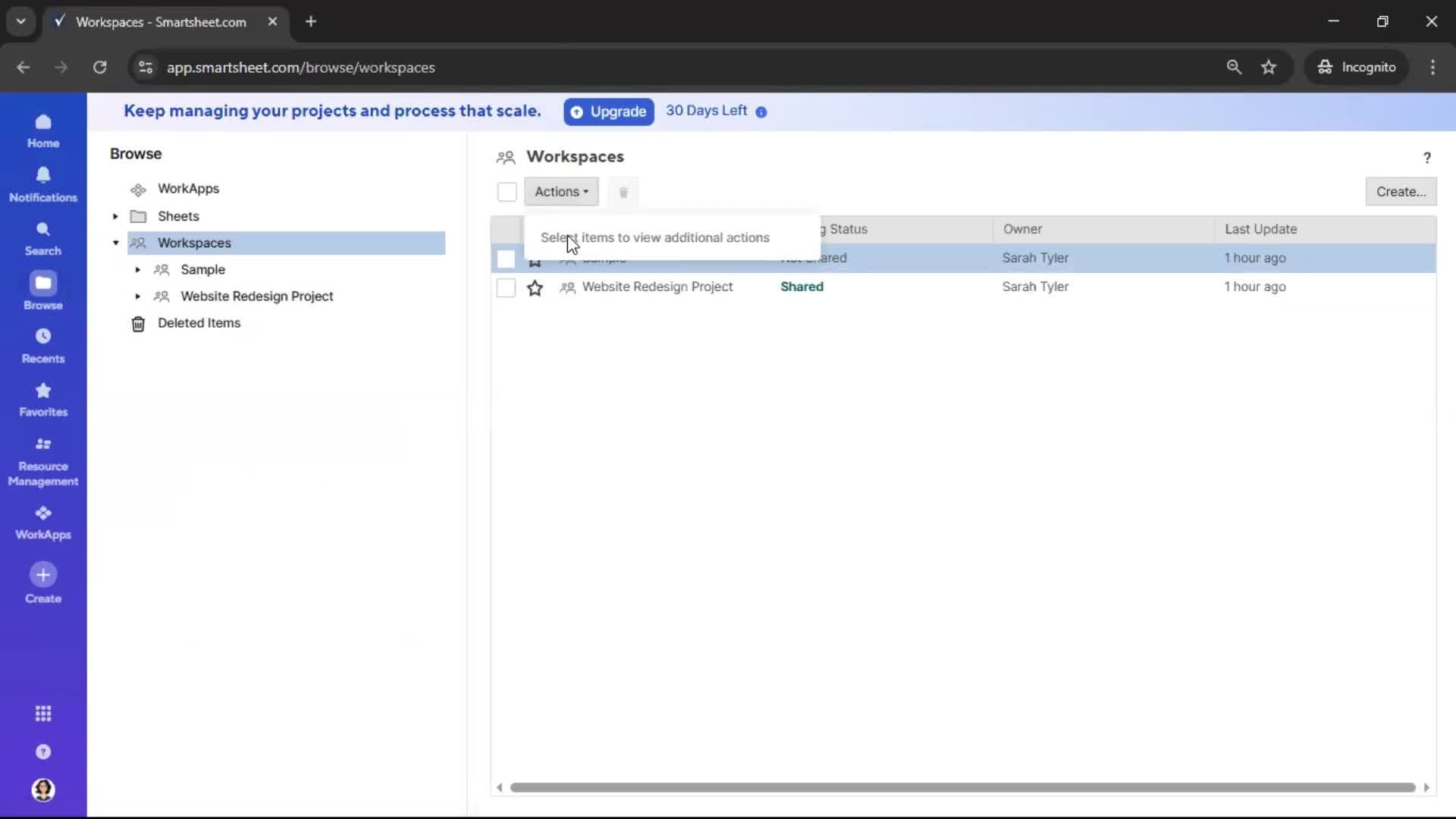 General browsing screenshot