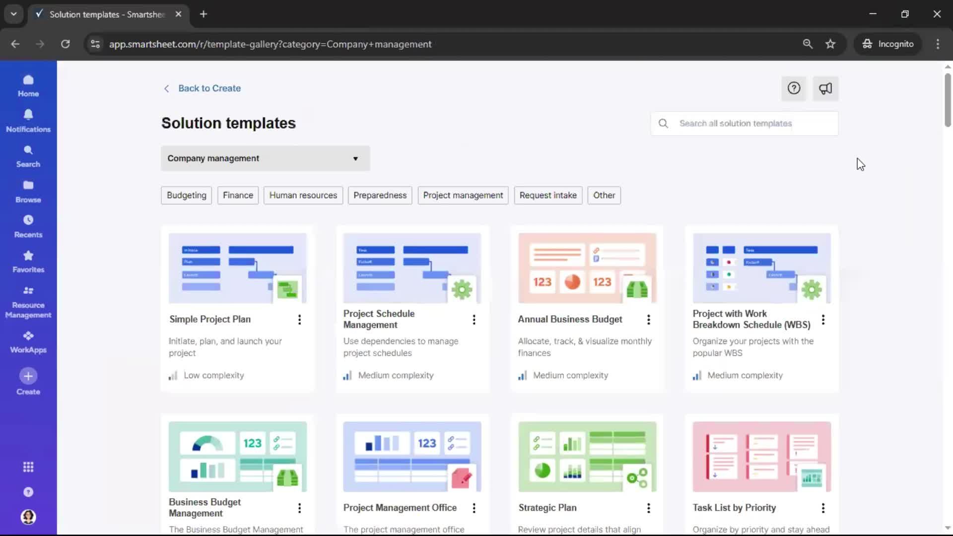 General browsing screenshot