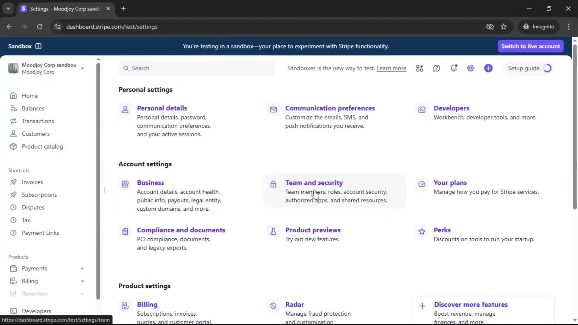 General browsing screenshot