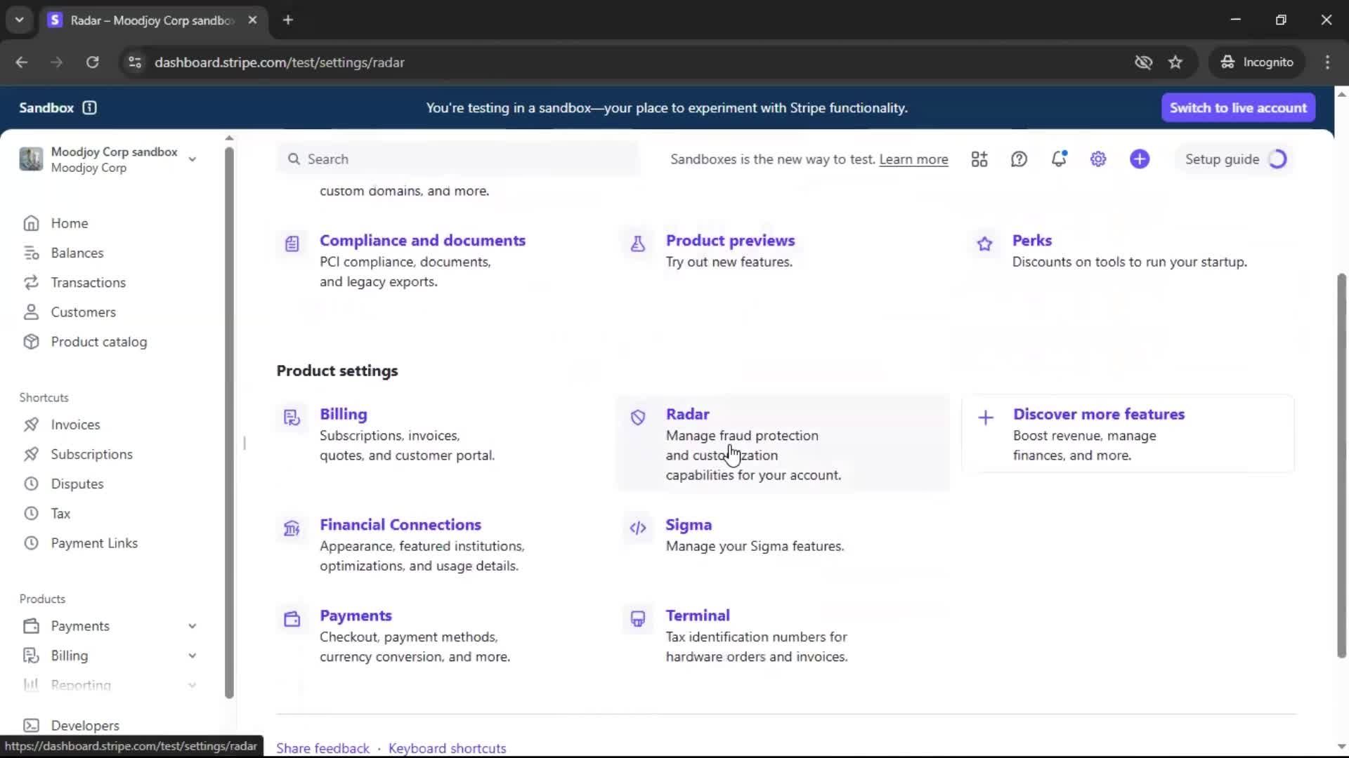 General browsing screenshot