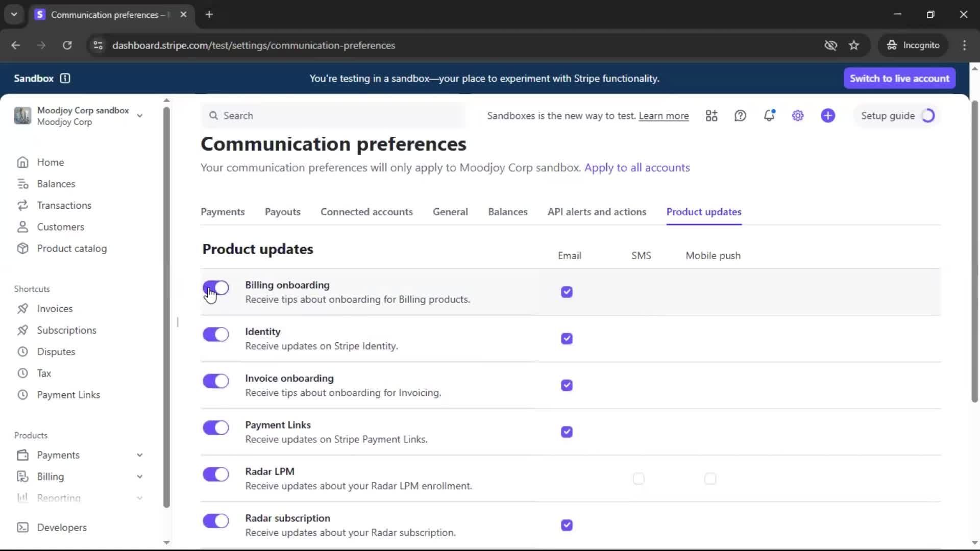 General browsing screenshot