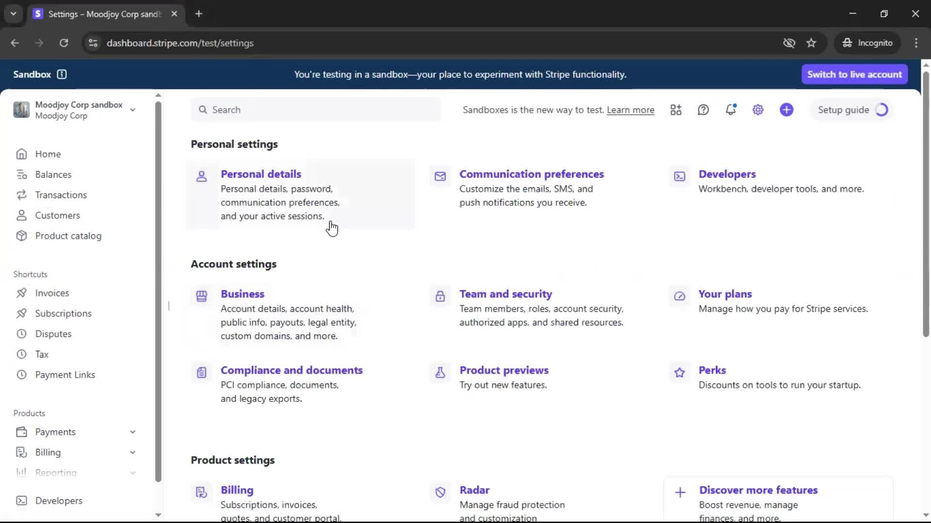 General browsing on Stripe video thumbnail