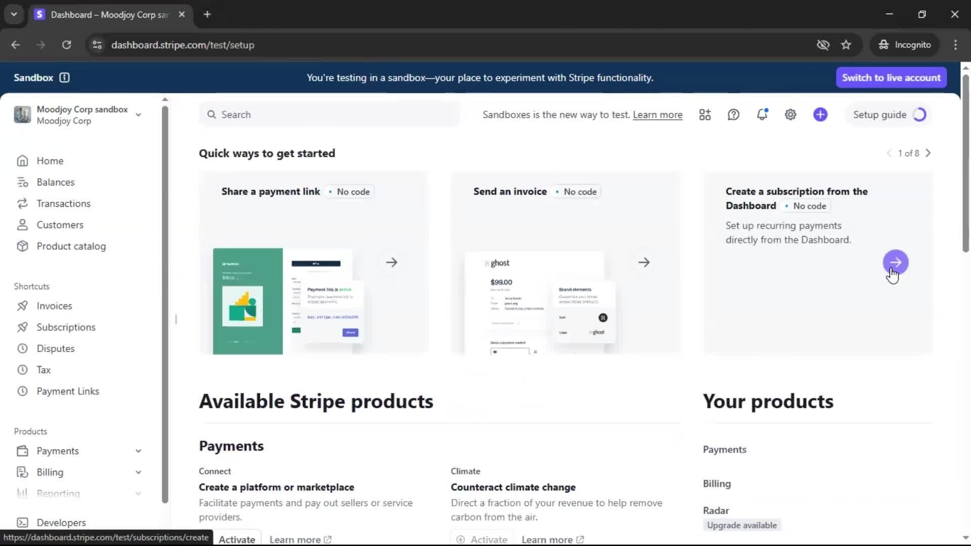 General browsing screenshot