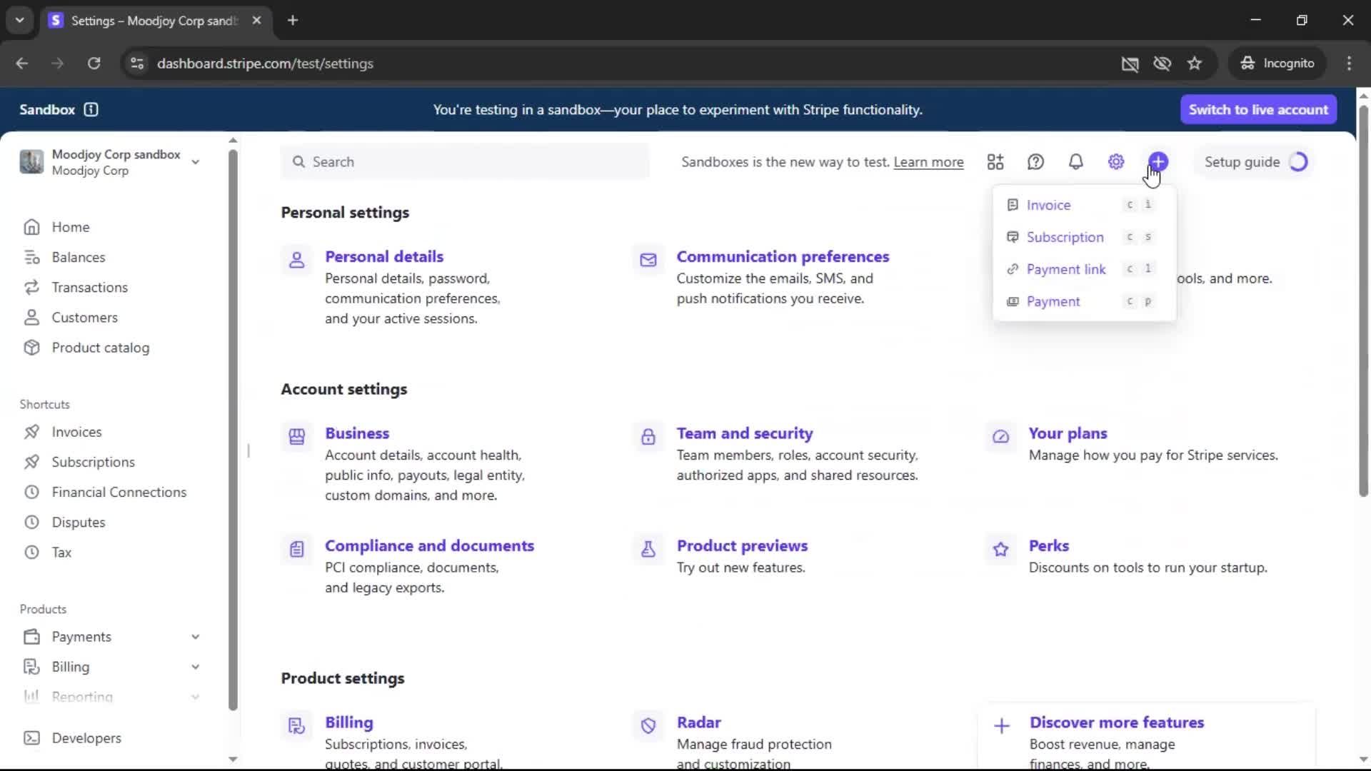 General browsing screenshot