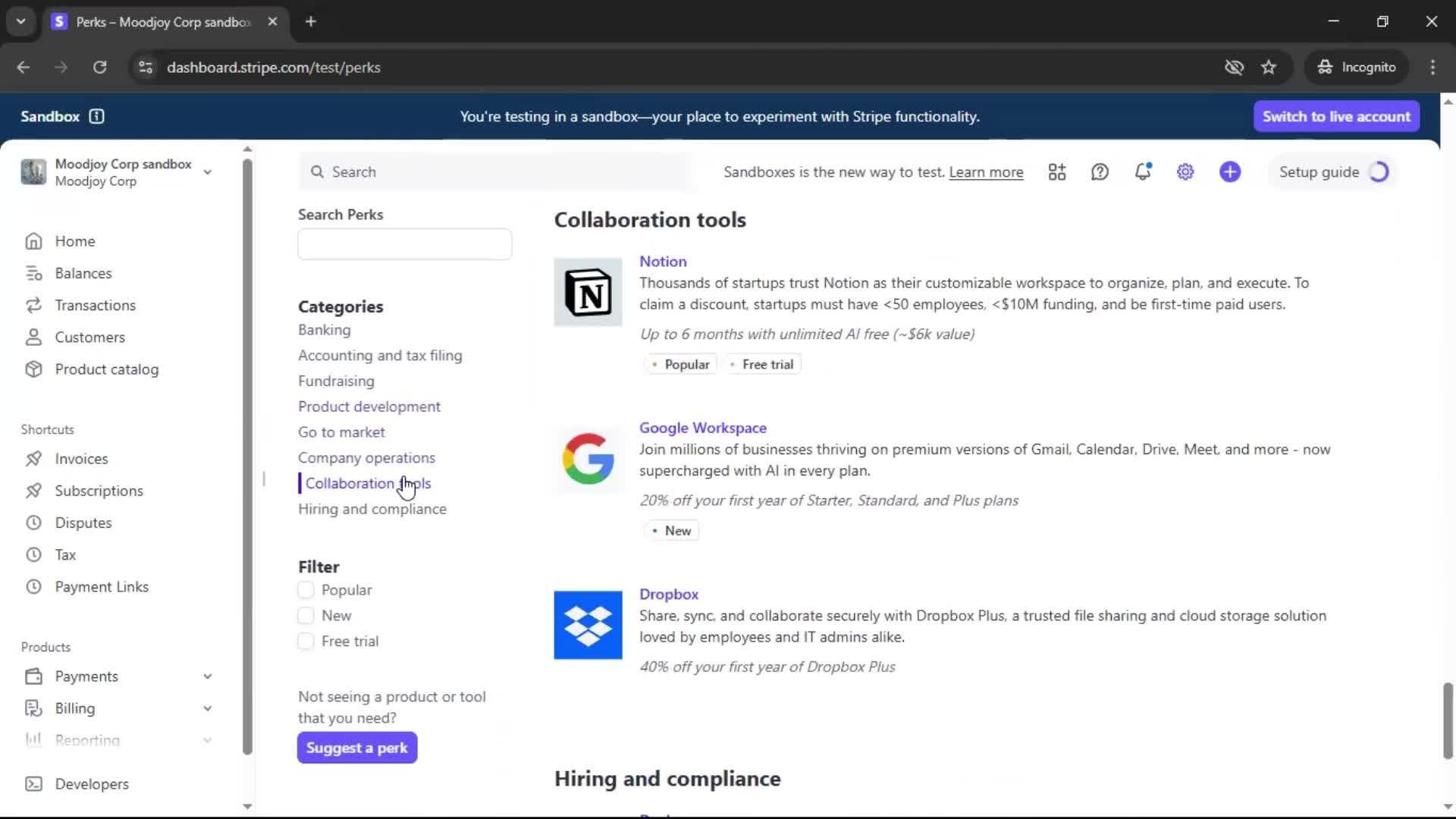 General browsing screenshot