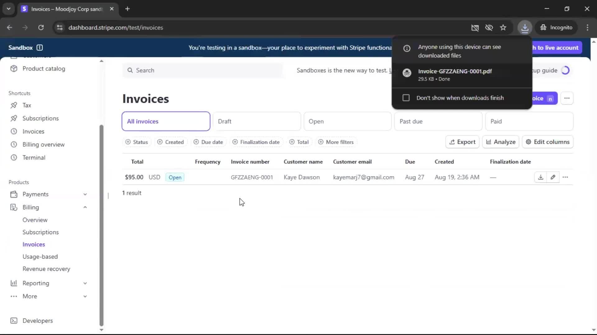 General browsing screenshot