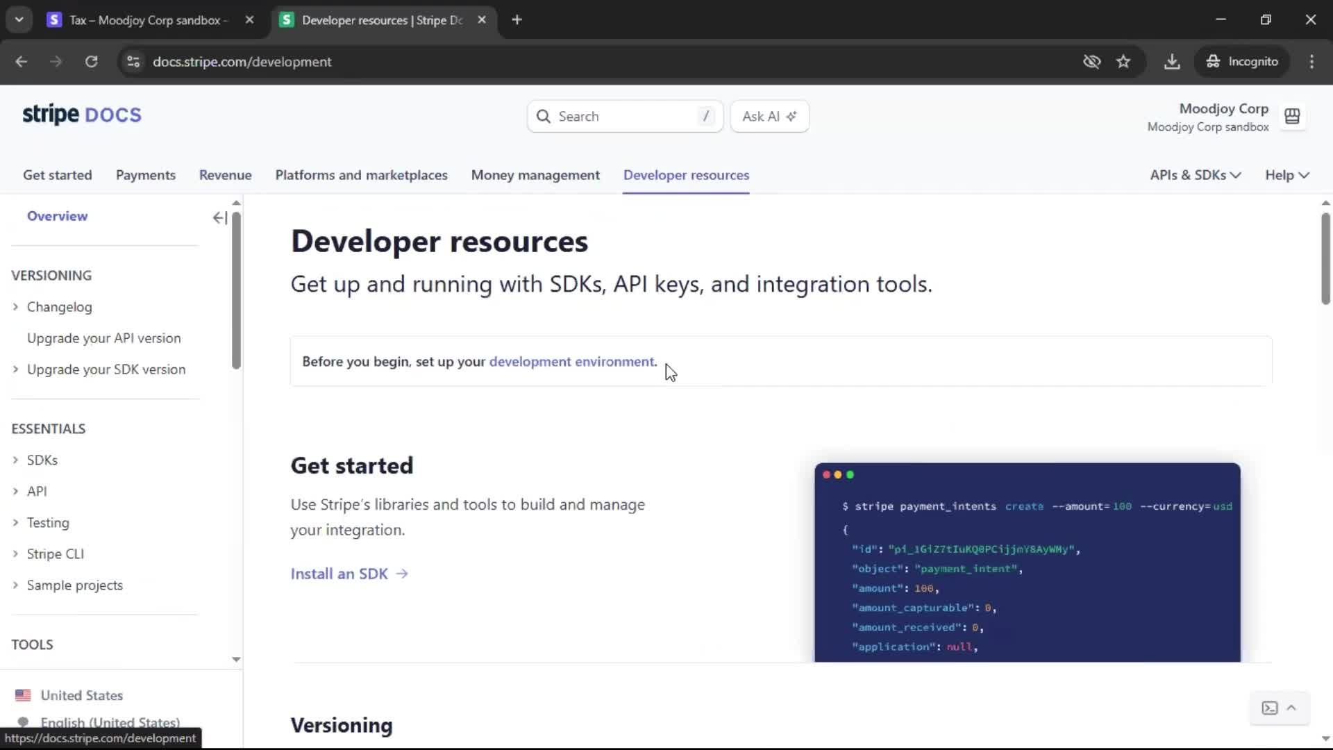 General browsing screenshot