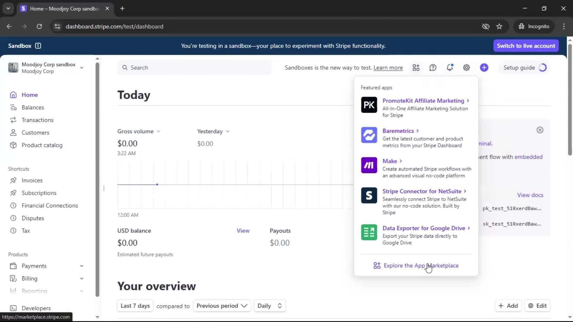 General browsing screenshot