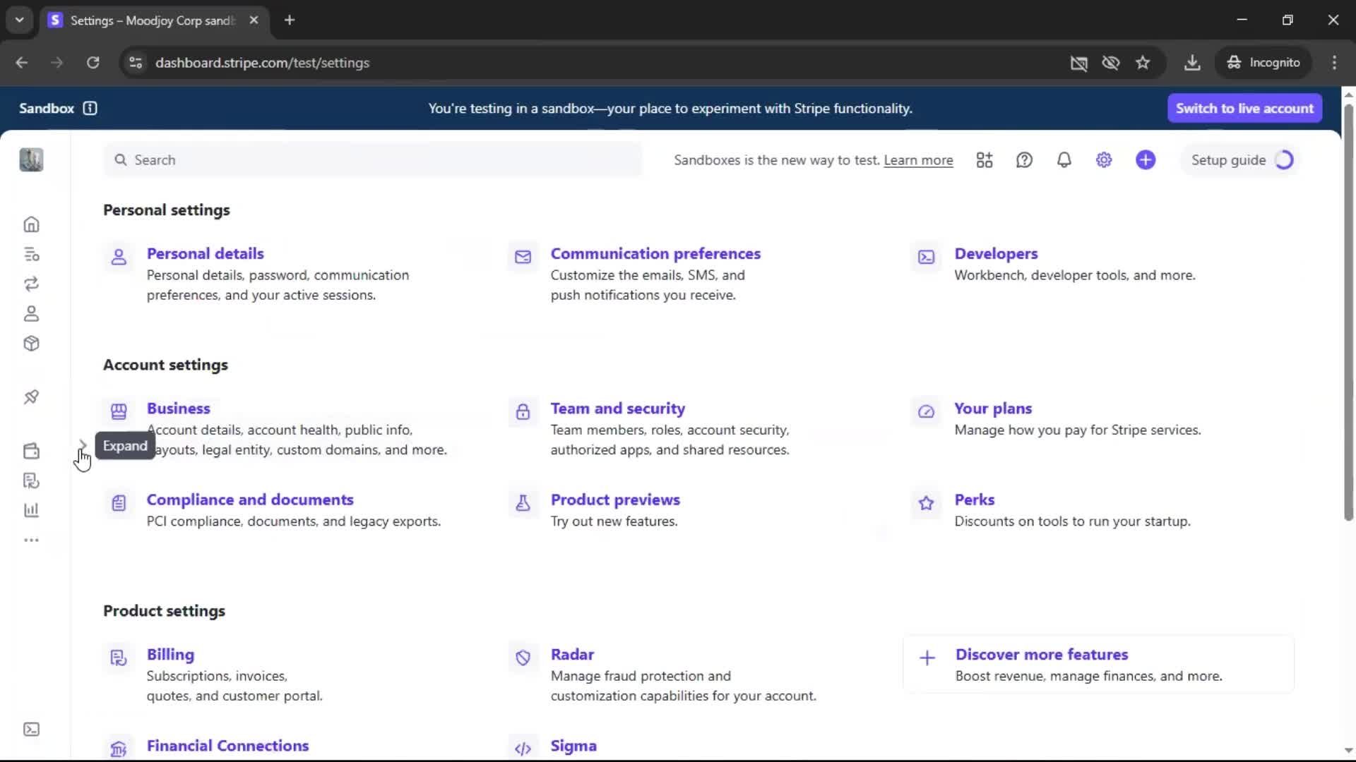 General browsing screenshot