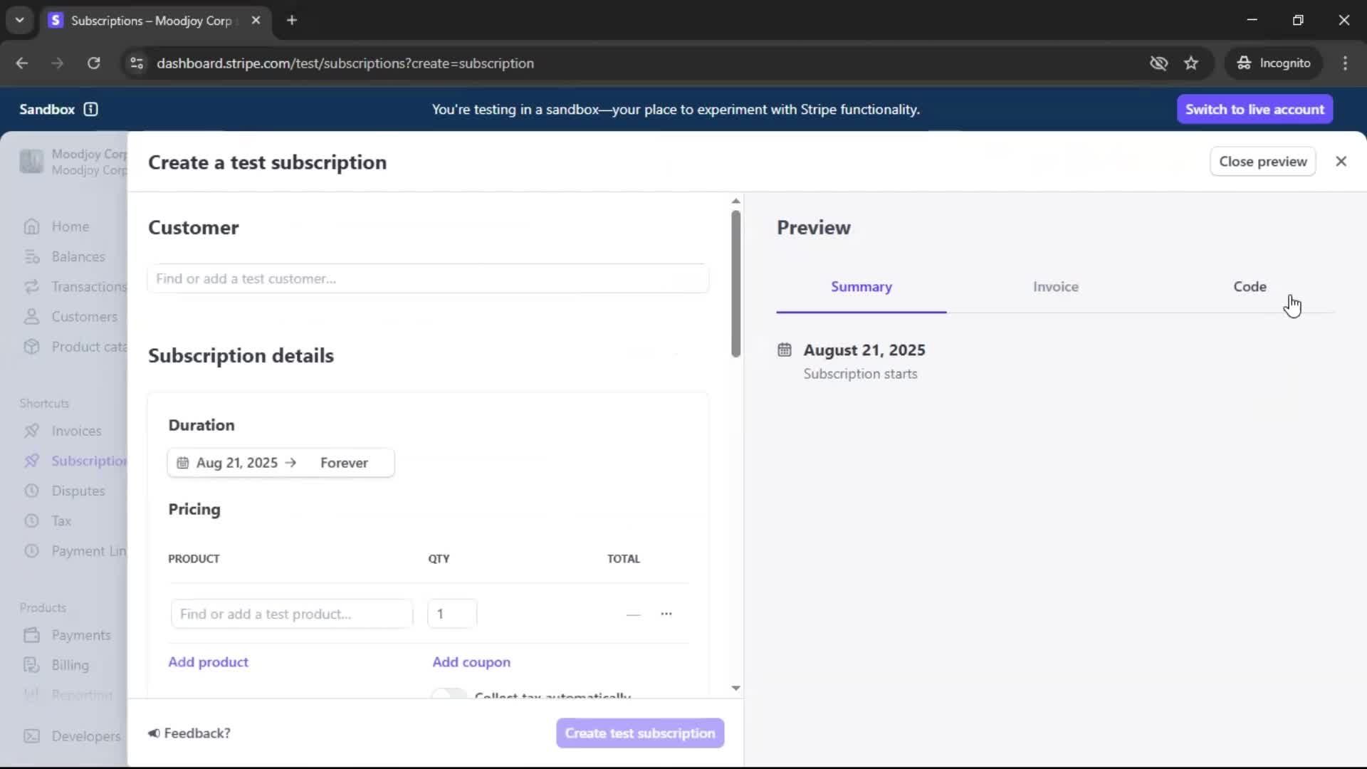 General browsing screenshot