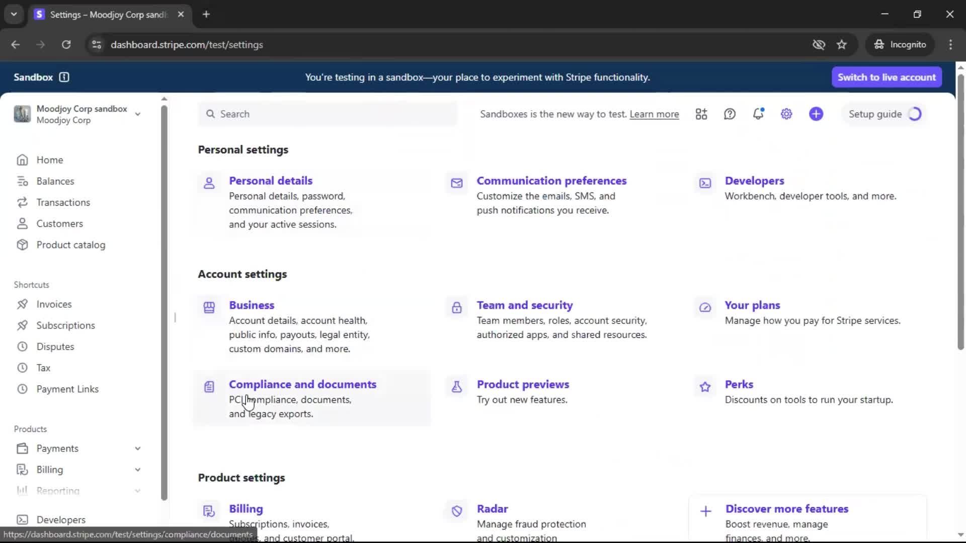 General browsing screenshot