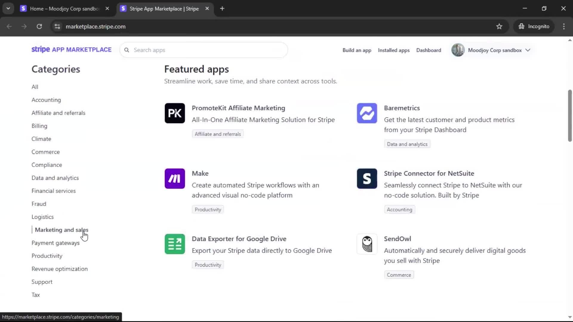 General browsing screenshot